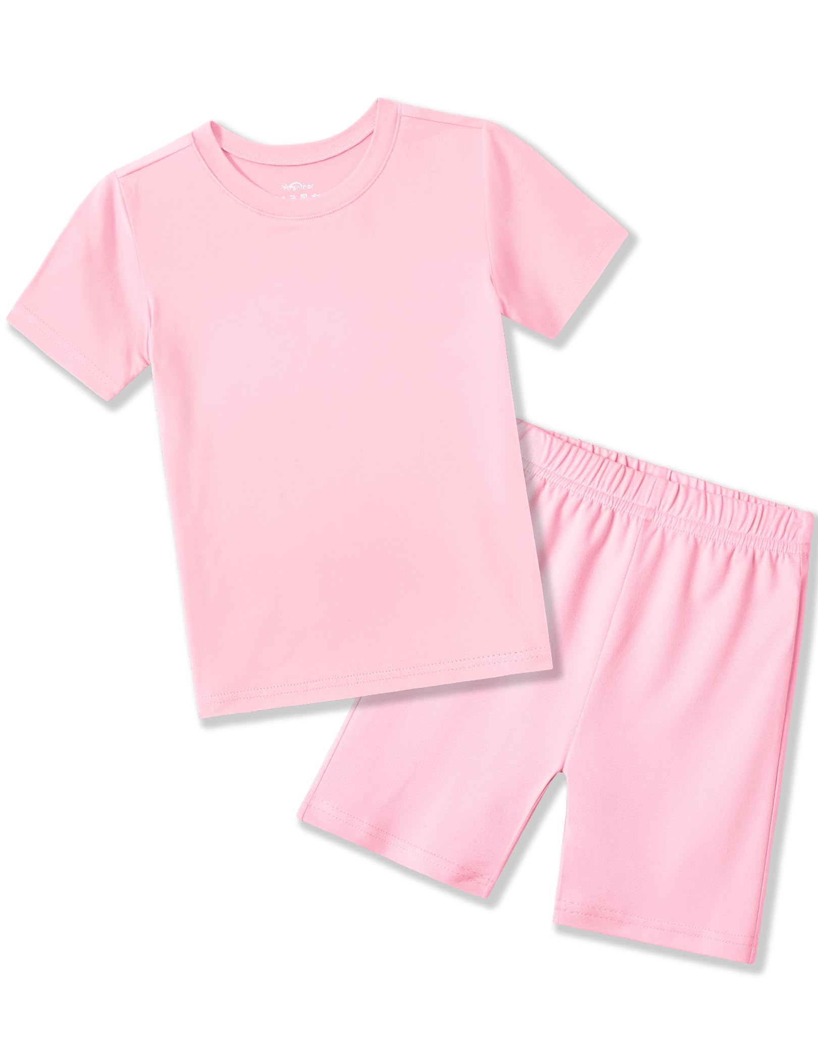 Arshiner Pajamas for Girls Summer Short Sleeve Sleepwear Kids Soft Cute Snug Fit Pjs Sets