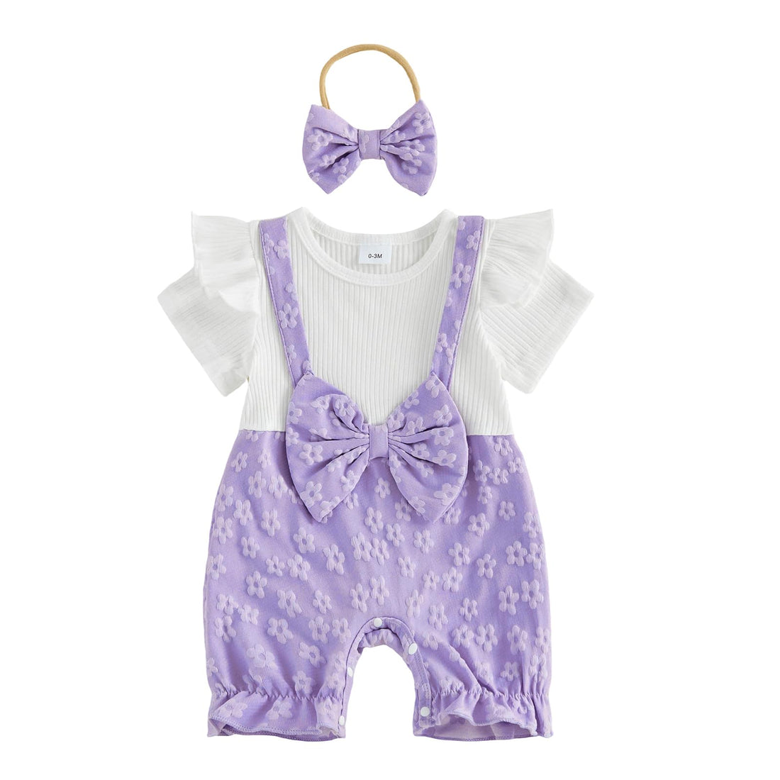 YINGISFITM Newborn Baby Girl Summer Clothes Short Sleeve Bubble Romper Bow Shorts Jumpsuit Infant Outfit 0 3 6 9 12 18 Months WEBE CLOTHING