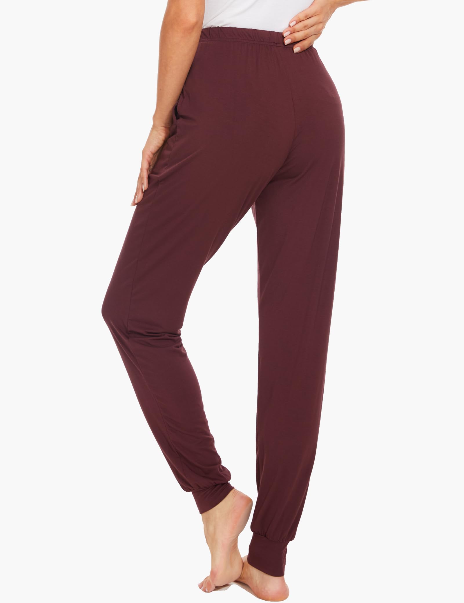 GYS Women's Pajama Pants - Viscose Made from Bamboo, Joggers Pants with Pockets Comfy Lounge Sleep Pants Pj Bottoms