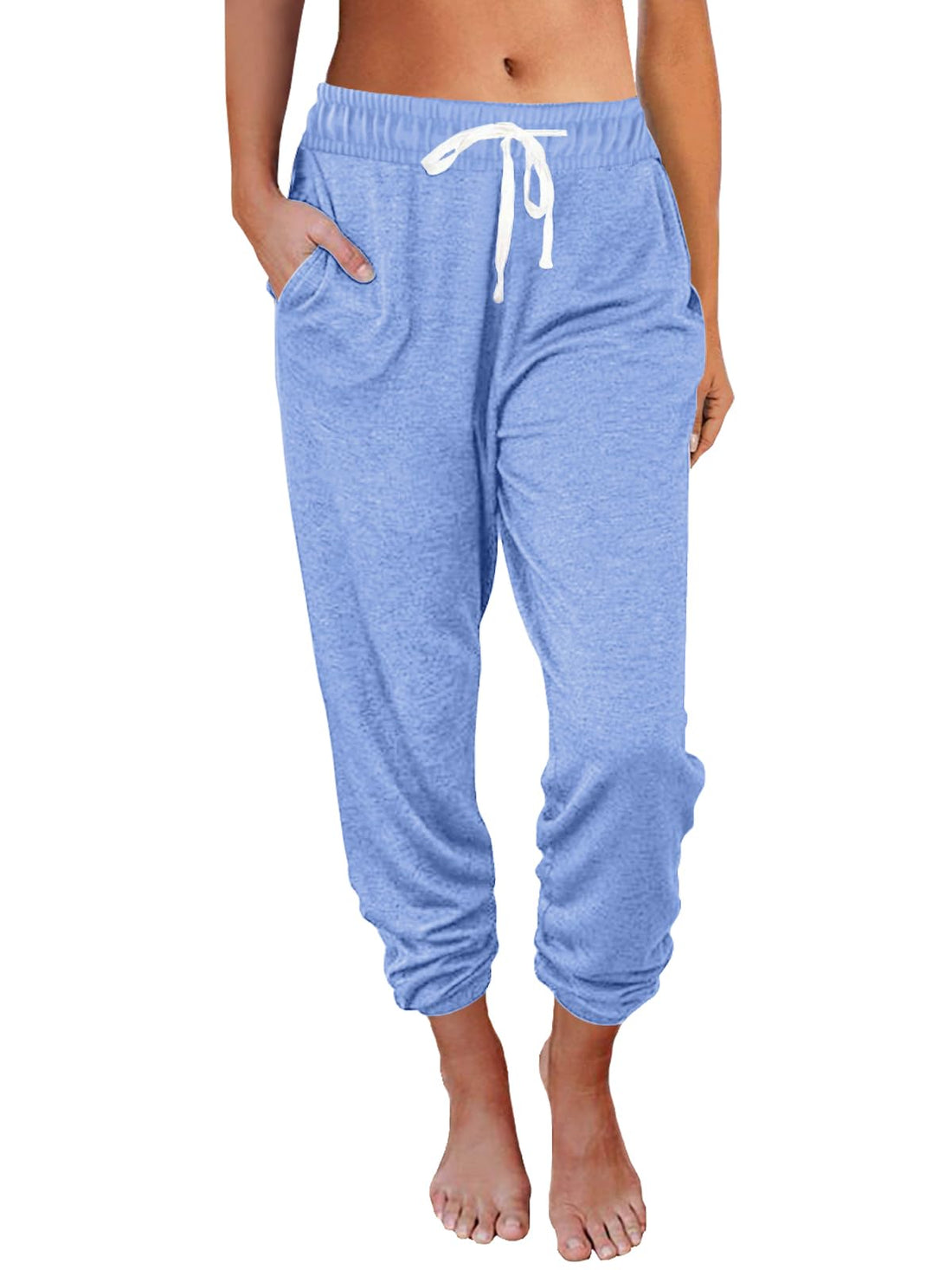 AUTOMET Women's High Waisted Lounge Sweatpants Jogger Pants with Pockets