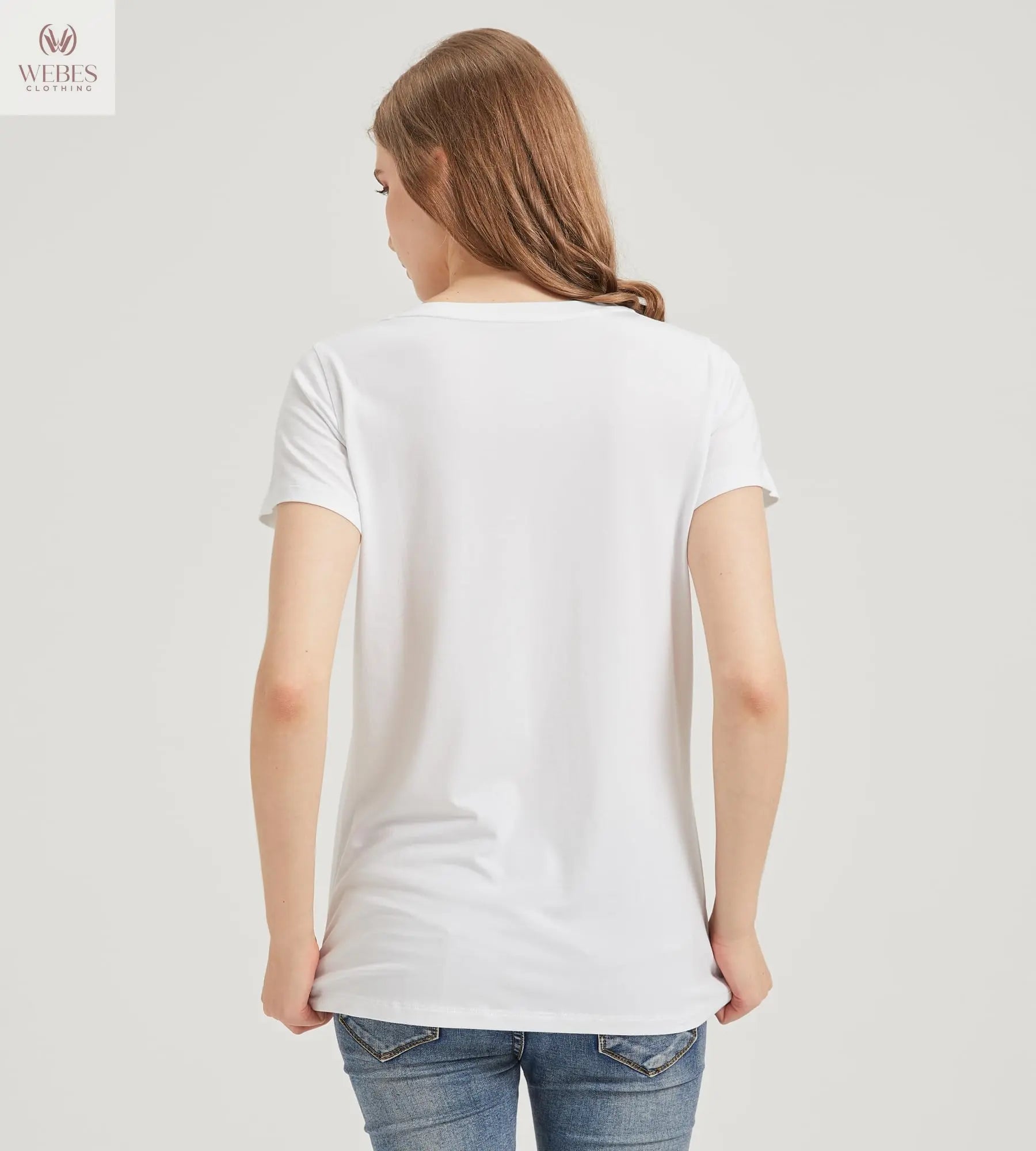 netdraw Women's Ultra-Soft Bamboo Viscose Cotton V-Neck Short Sleeve T-Shirt, Casual Summer Tops for Lounge Sleep Pajama