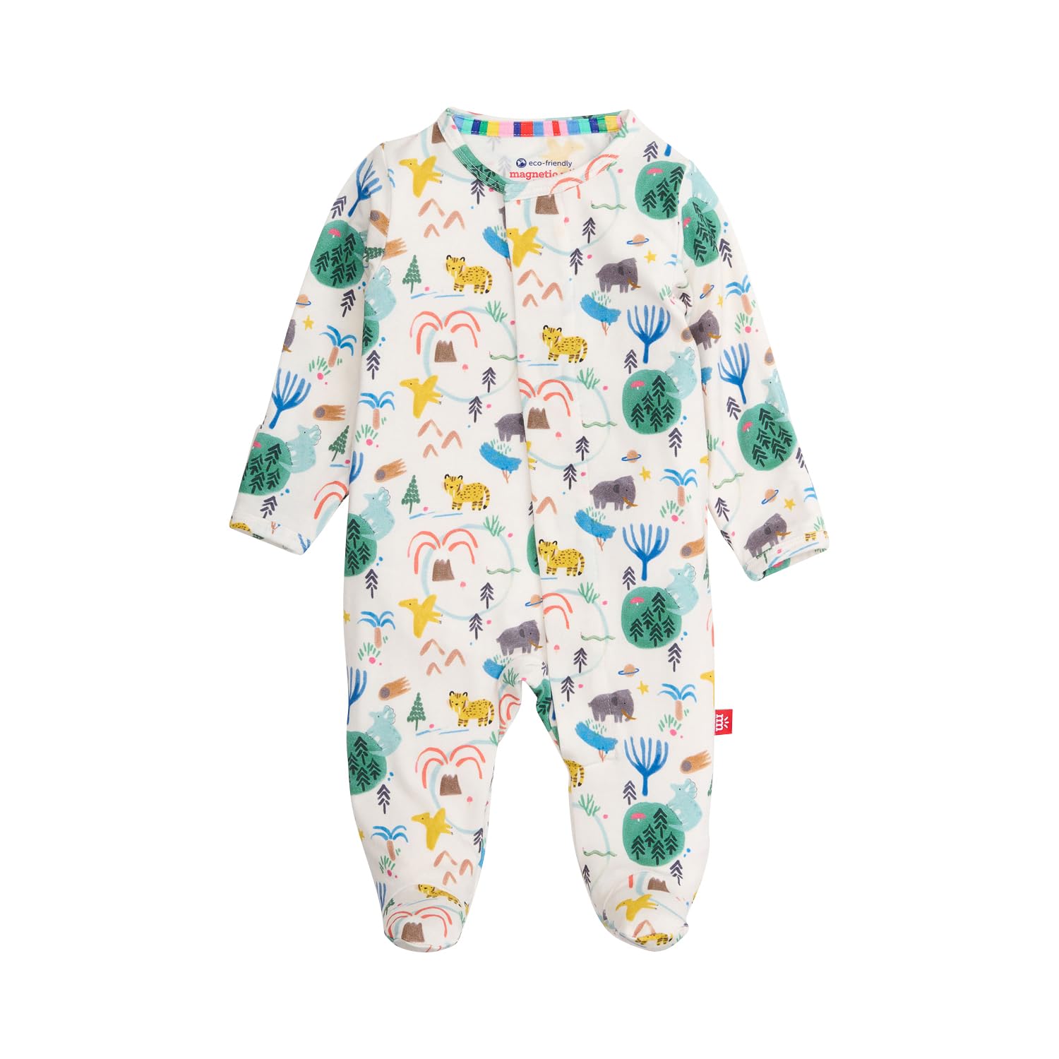Magnetic Me Boys Modal Magnetic Baby Footie Pajamas | Silky Soft Modal Fabric | Baby Sleepers