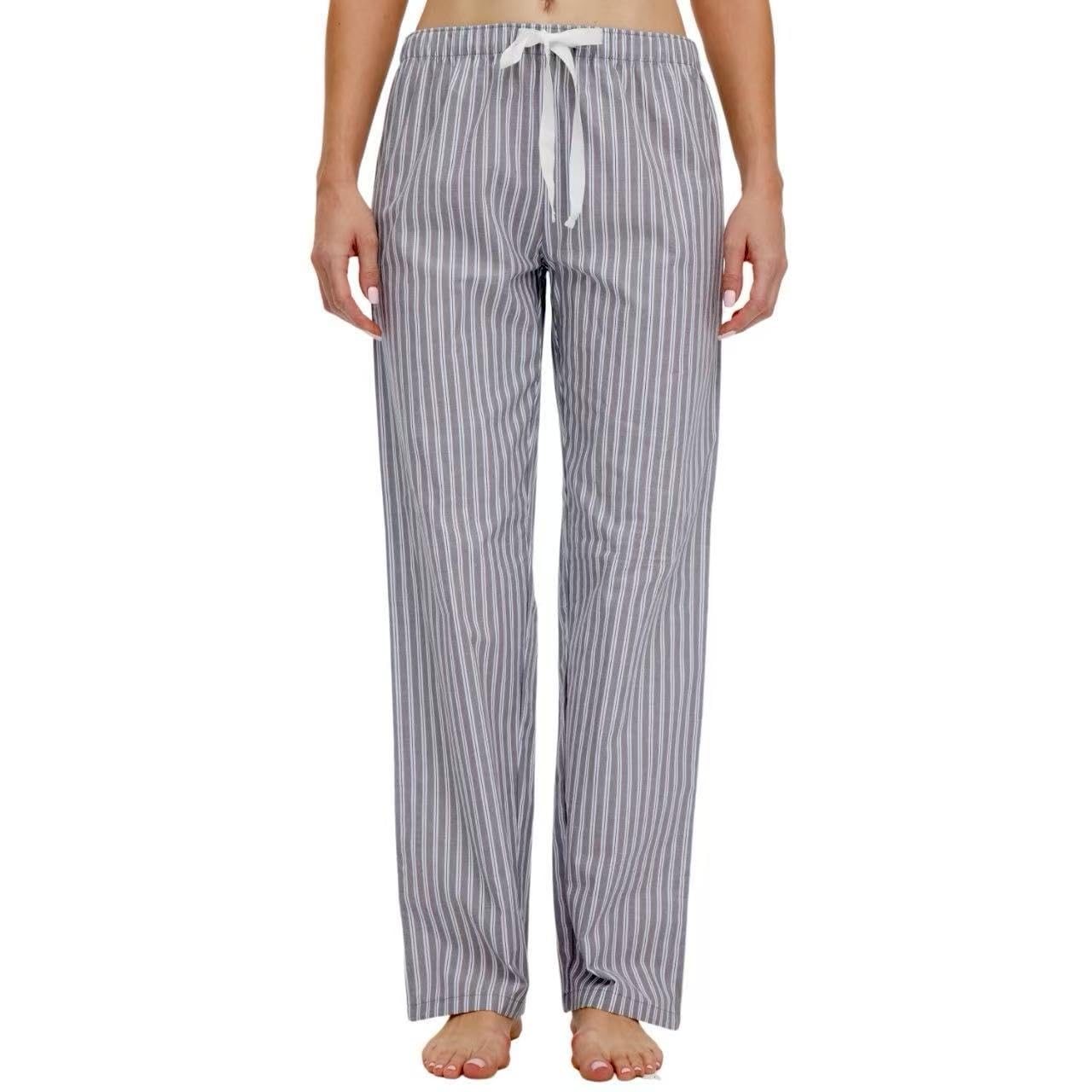 CYZ Women's 100% Cotton Woven Poplin Sleep Pajama Pants
