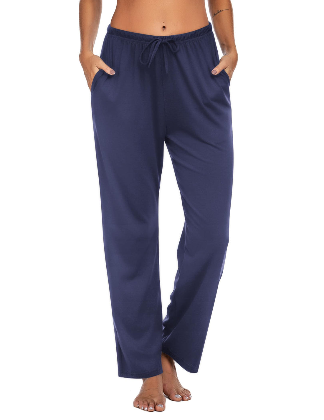 Ekouaer Women Pajama Pants Comfy Pj Bottom with Pockets Stretch Plaid Sleepwear