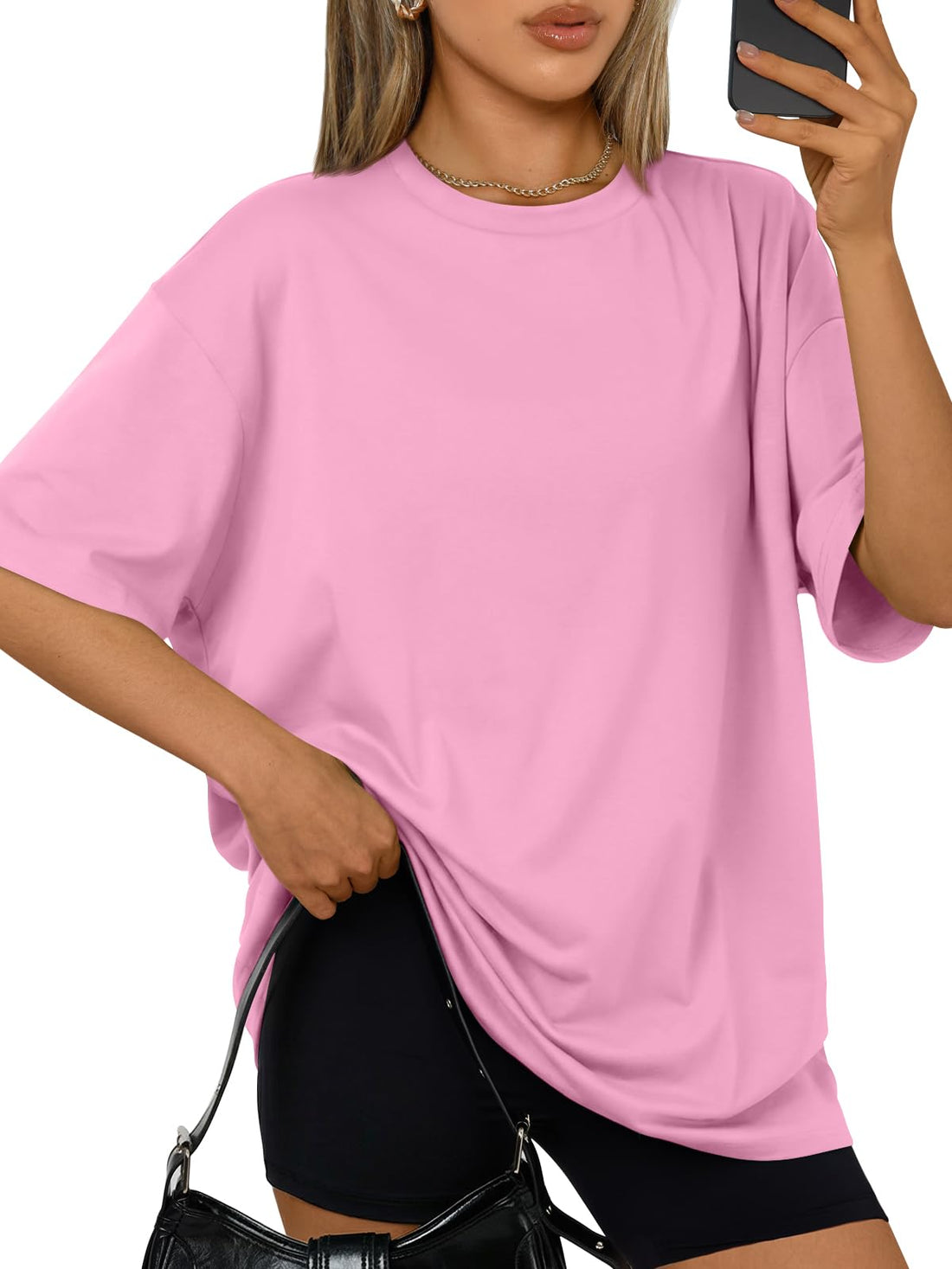 Trendy Queen Womens Oversized T-Shirts Short Sleeves Workout Tops | Casual Summer Gym Tees Plus Size Fashion Clothes 2026 WEBE CLOTHING