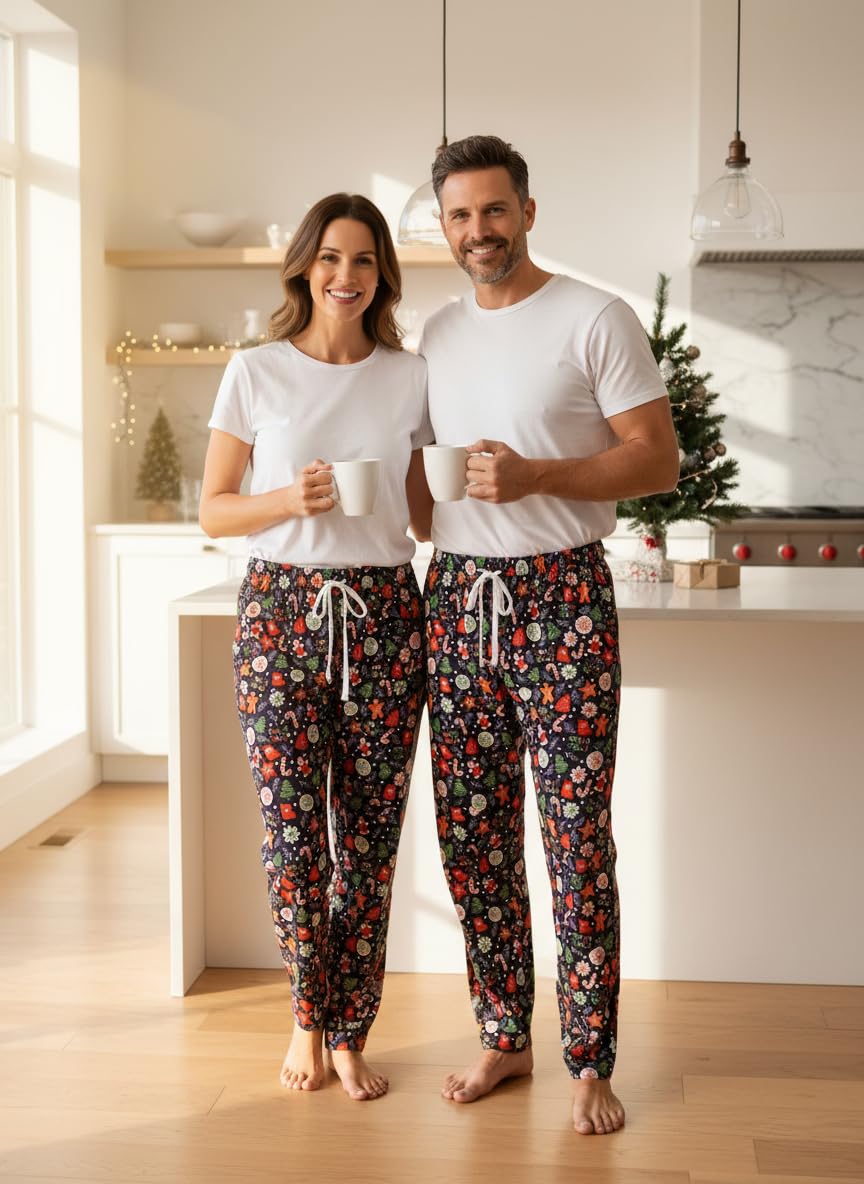 Unisex Adults Holiday Themed Pajama Pants WEBE CLOTHING