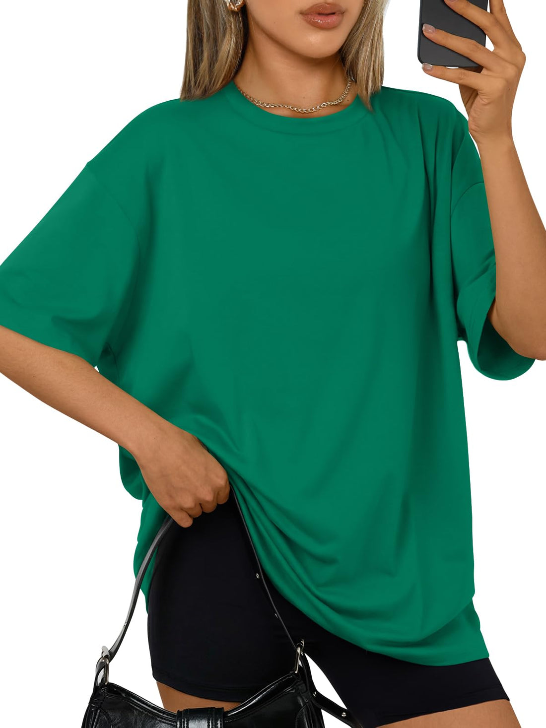 Trendy Queen Womens Oversized T-Shirts Short Sleeves Workout Tops | Casual Summer Gym Tees Plus Size Fashion Clothes 2026 WEBE CLOTHING