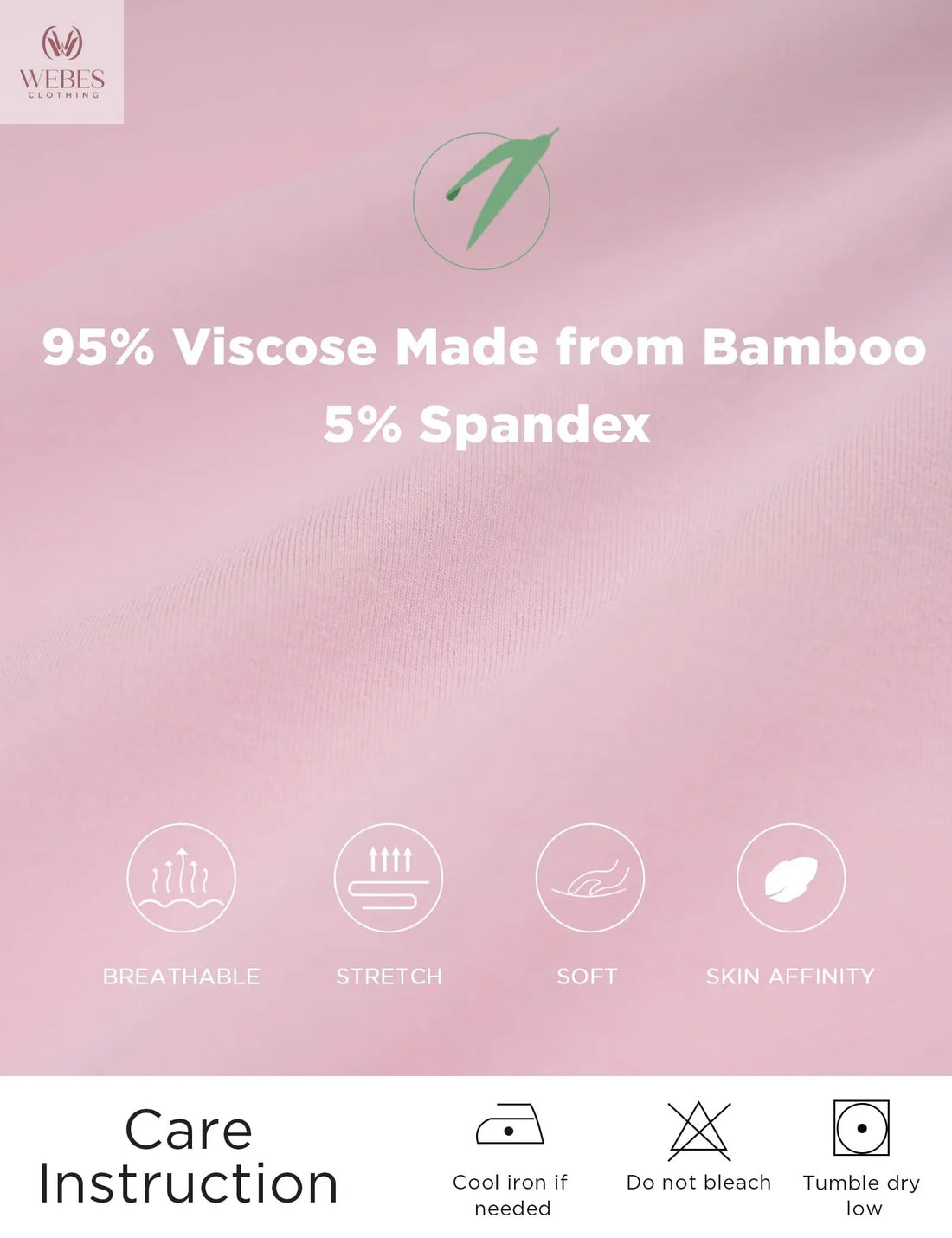 GYS Bamboo Viscose Pajamas Tops for Women, Cooling Basic T-Shirt, Soft Short Sleeve Sleep Shirts, Lightweight Pj Shirt