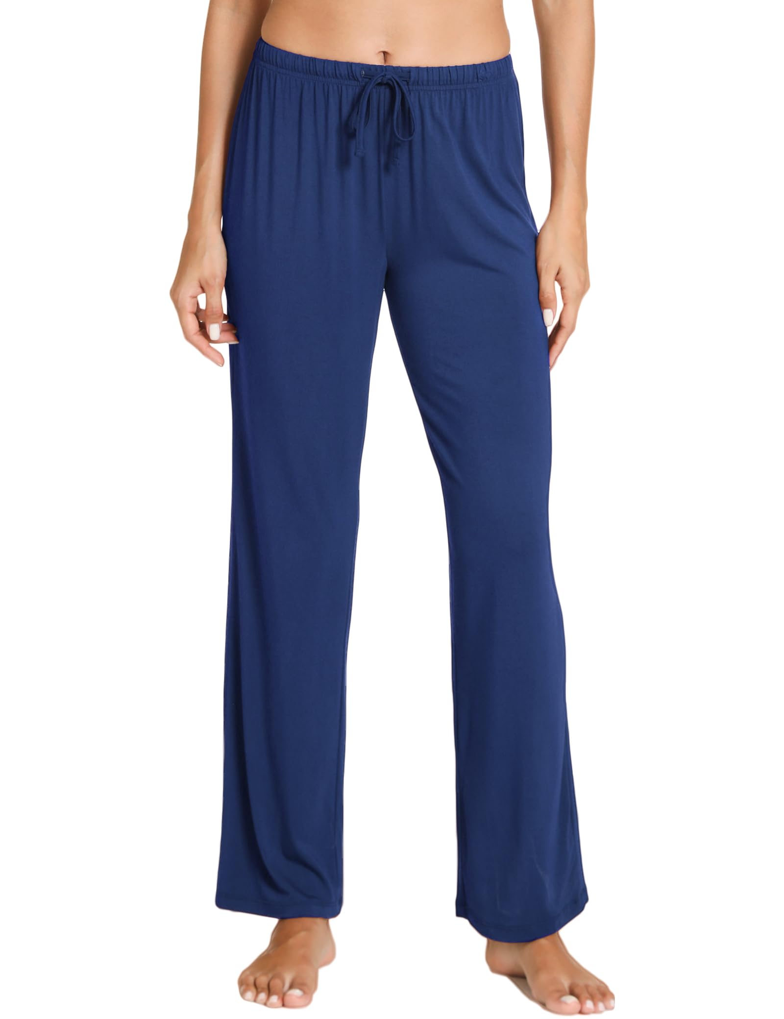 GYS Bamboo Viscose Women's Pajama Pants, Lightweight Comfy Casual Lounge Yoga Pants, Pj Bottoms Sleep Pants with Drawstring