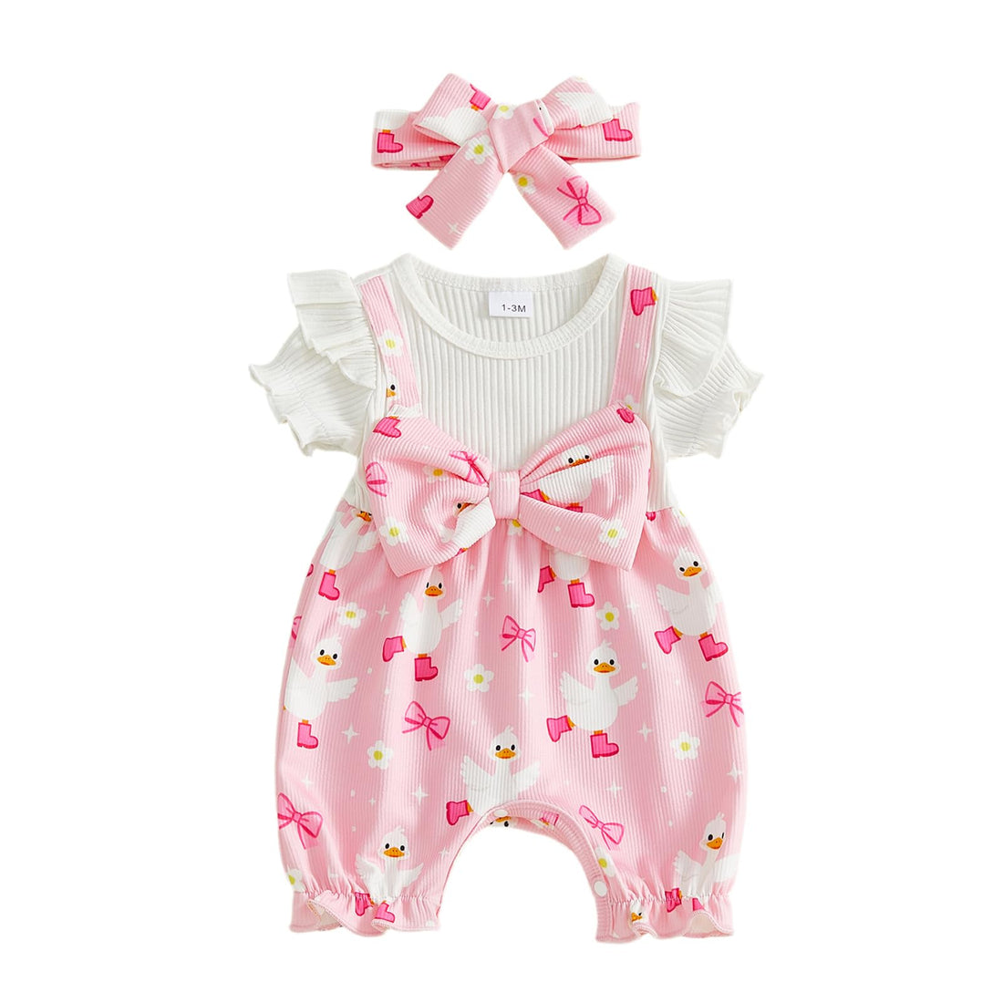 YINGISFITM Newborn Baby Girl Summer Clothes Short Sleeve Bubble Romper Bow Shorts Jumpsuit Infant Outfit 0 3 6 9 12 18 Months WEBE CLOTHING