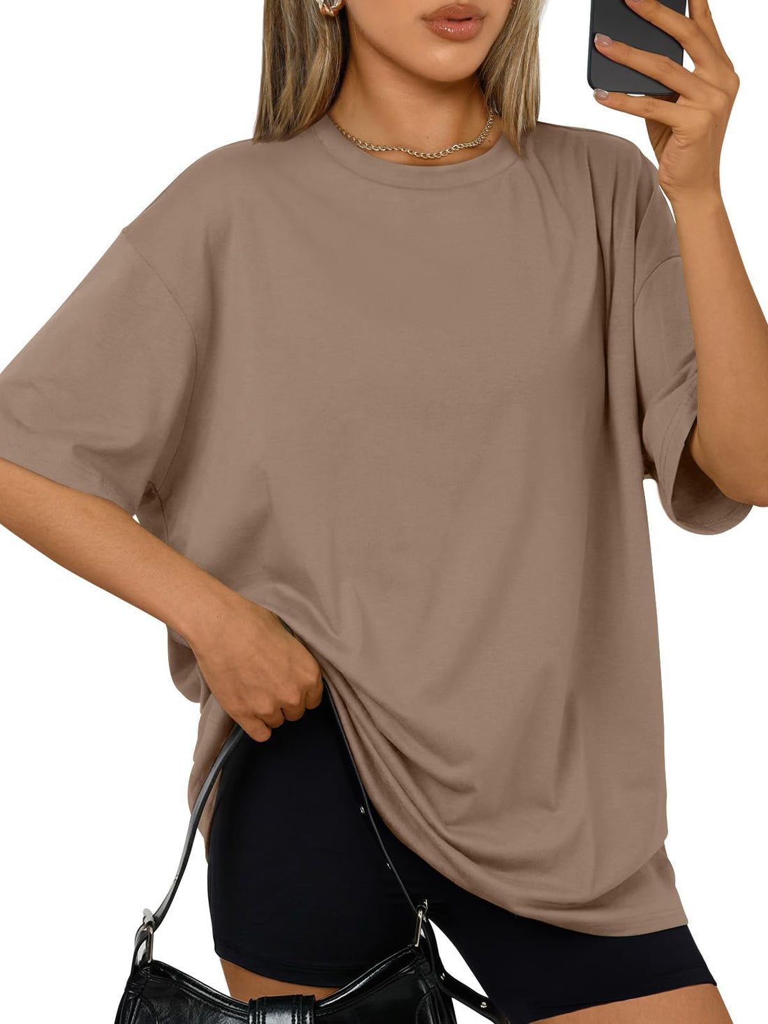 Trendy Queen Womens Oversized T-Shirts Short Sleeves Workout Tops | Casual Summer Gym Tees Plus Size Fashion Clothes 2026 WEBE CLOTHING