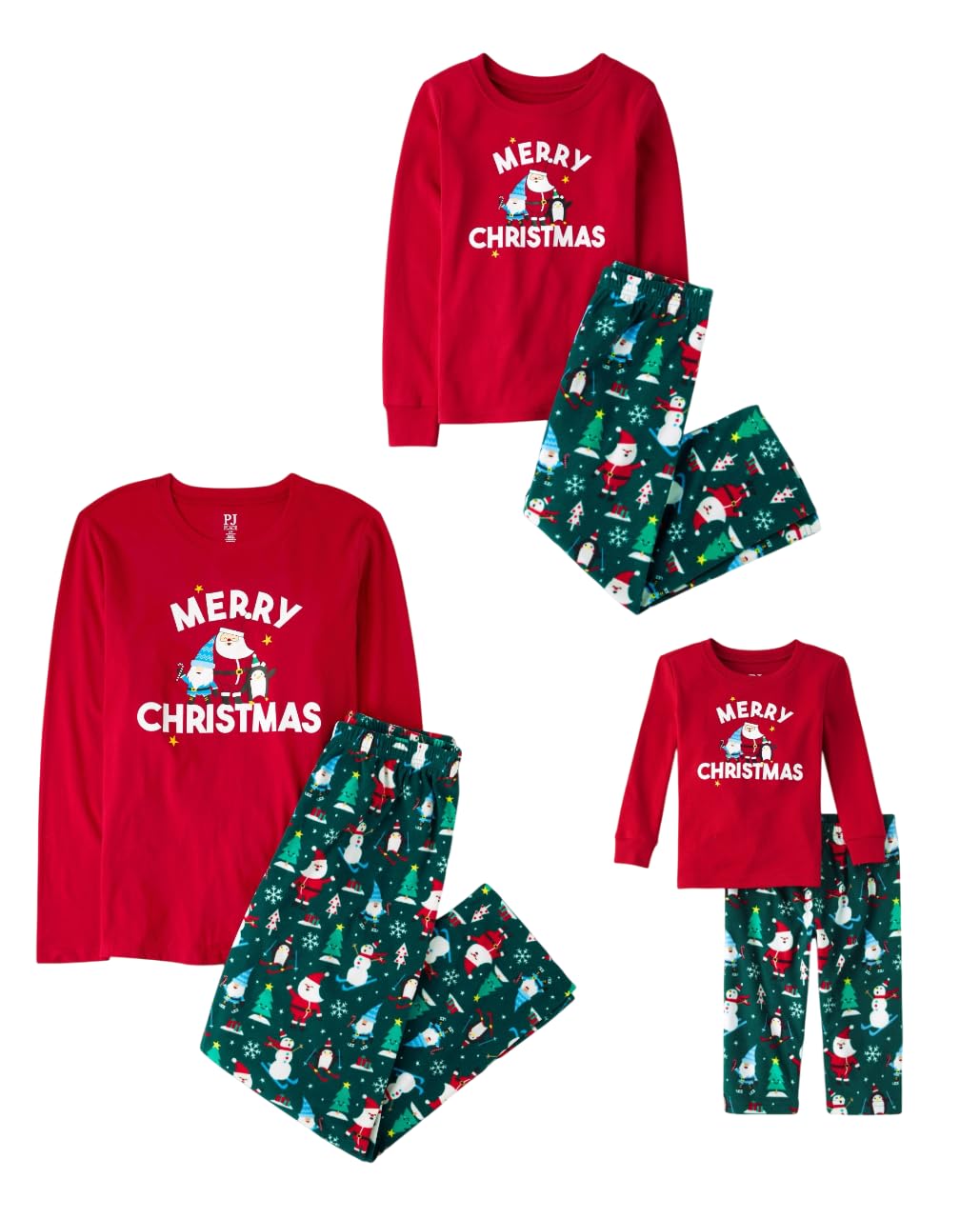 The Children's Place Family Matching Holiday Pajama Sets, Fleece WEBE CLOTHING