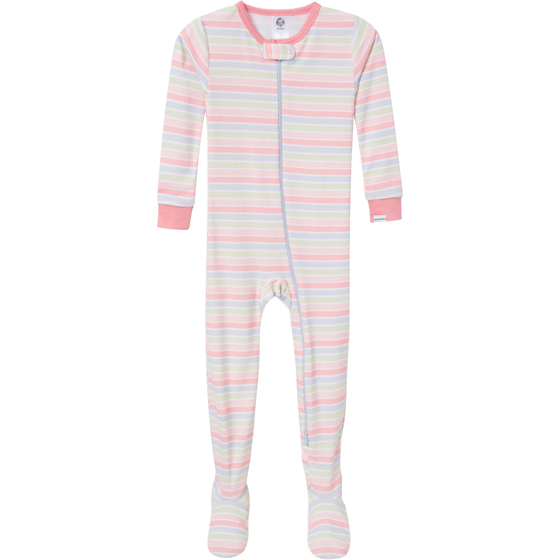 Gerber Baby Girls 4-pack Footed Pajamas