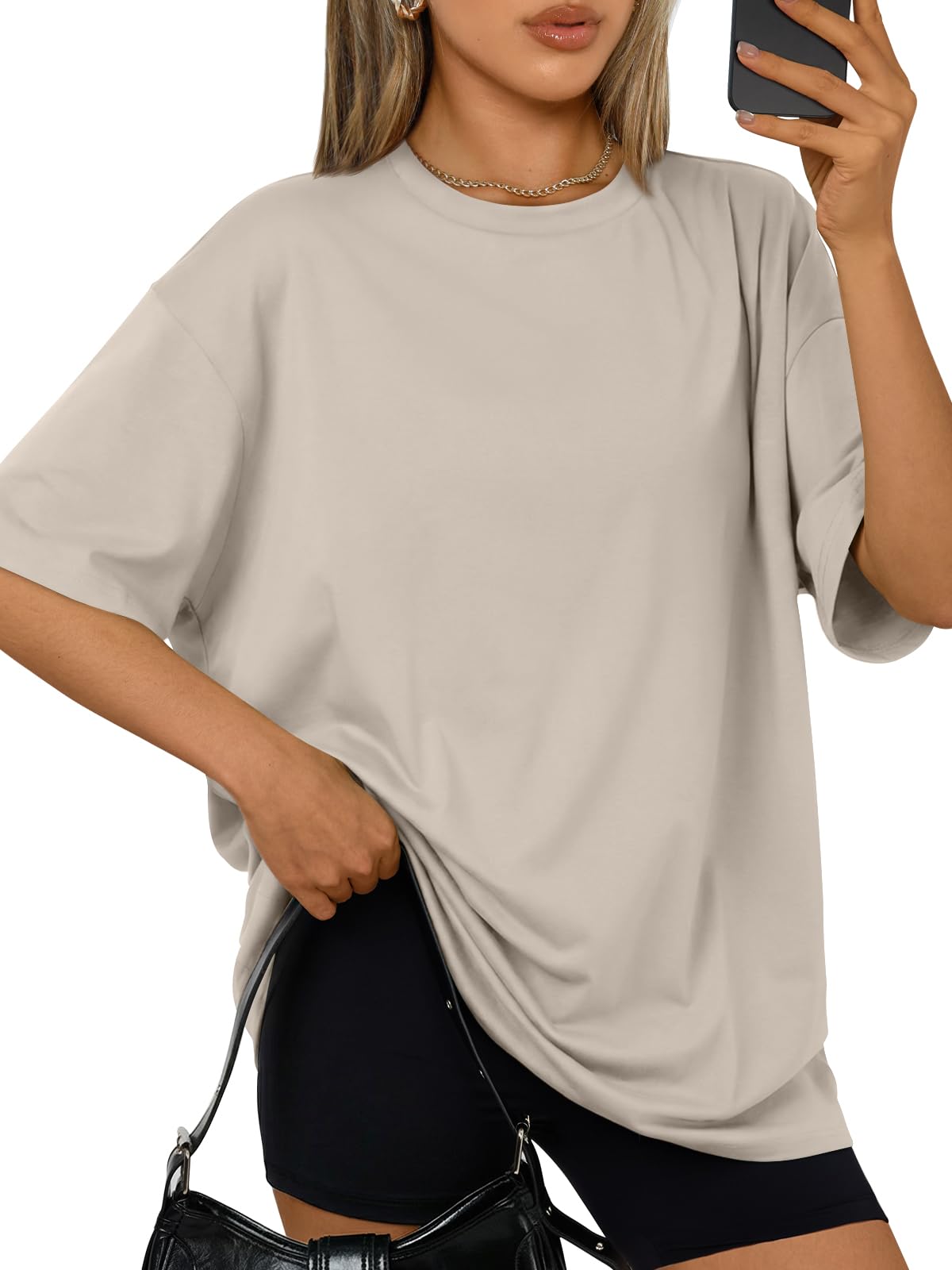 Trendy Queen Womens Oversized T-Shirts Short Sleeves Workout Tops | Casual Summer Gym Tees Plus Size Fashion Clothes 2026 WEBE CLOTHING