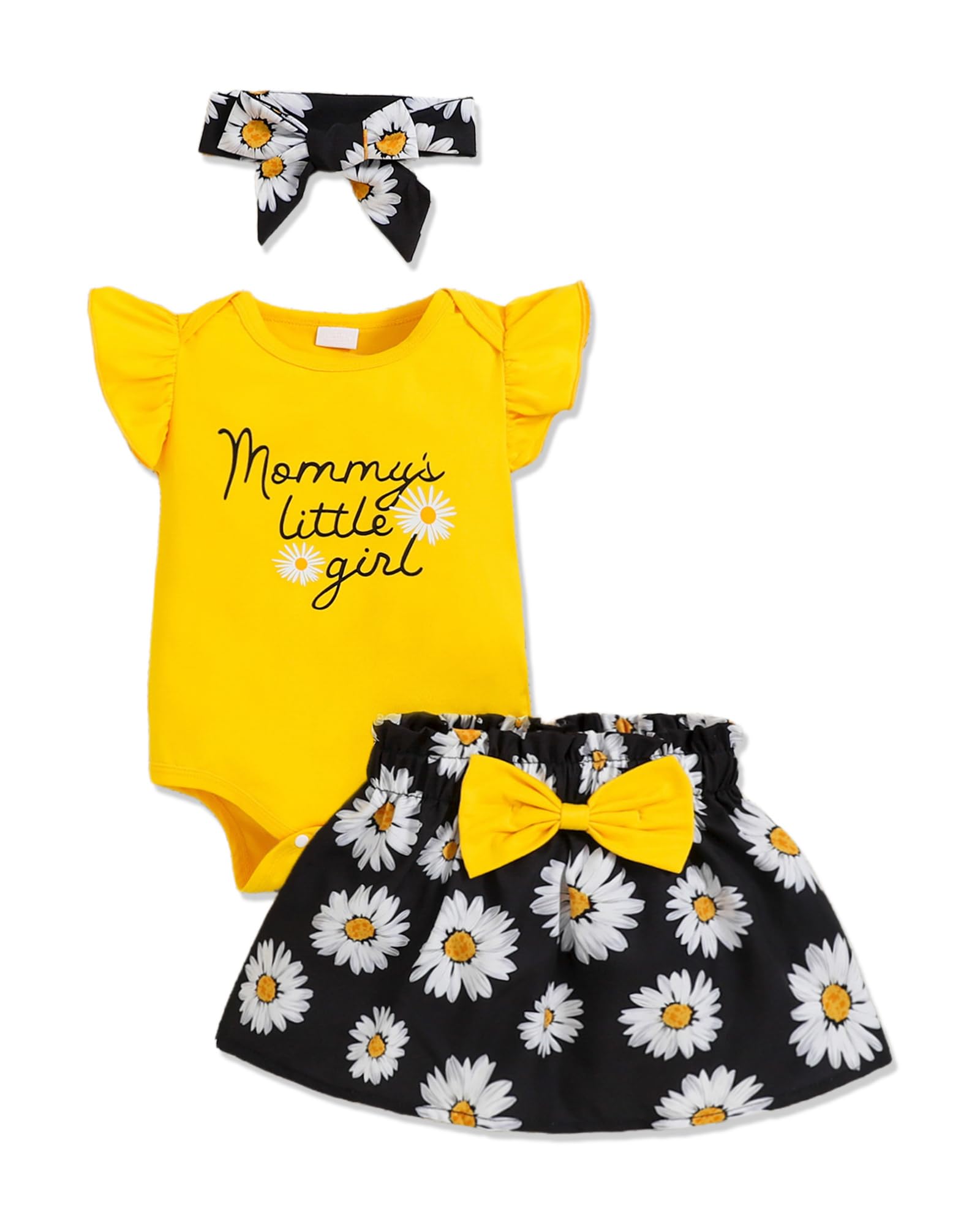 Newborn Infant Clothes Baby Girl Dress Summer Toddler Outfit Cute Girl Romper Skirt Set+Headband WEBE CLOTHING