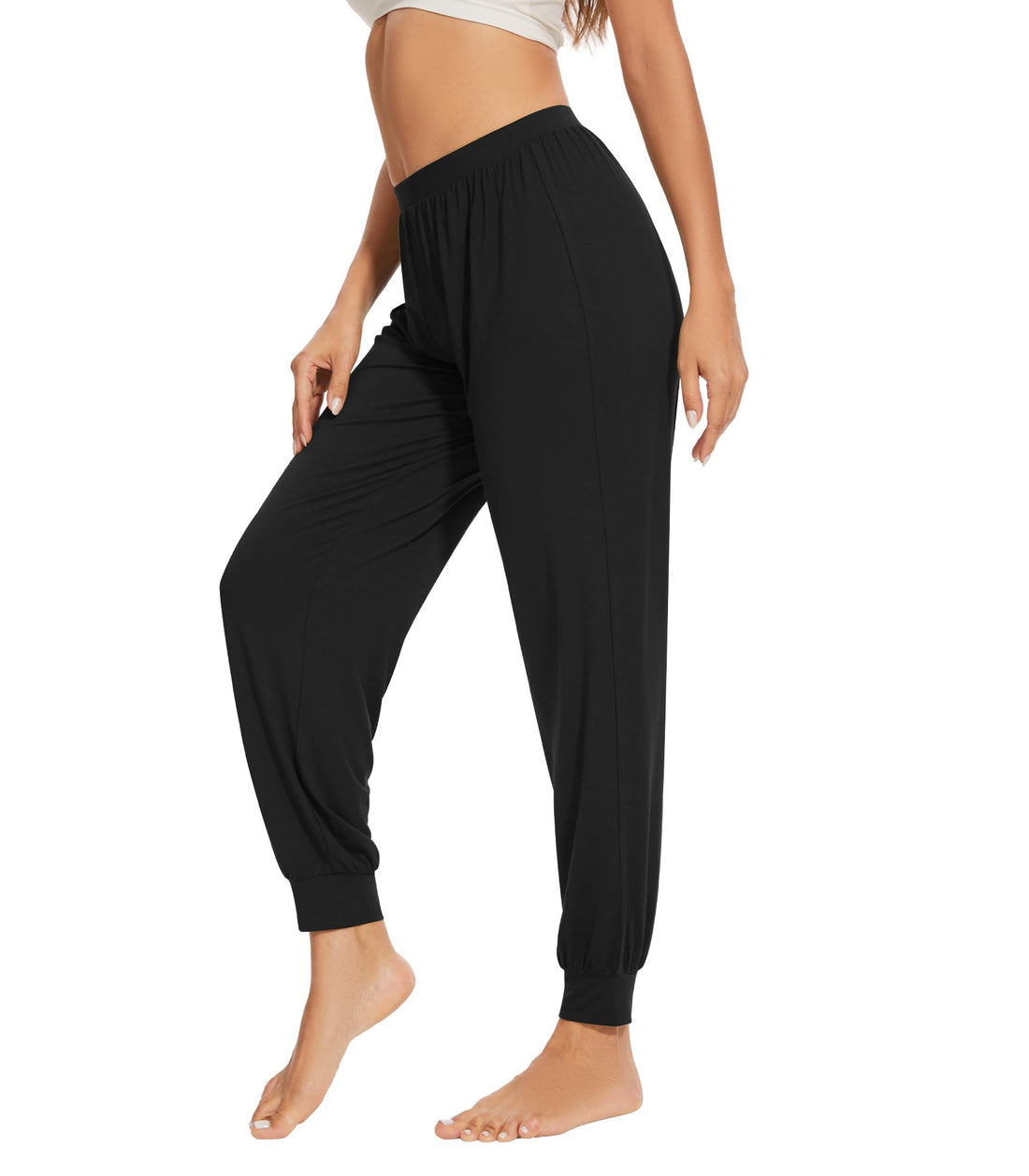 WiWi Women's Viscose from Bamboo Joggers Super Soft Pajama Pants Yoga Bottoms Cooling Lounge Sweatpants S-XXL
