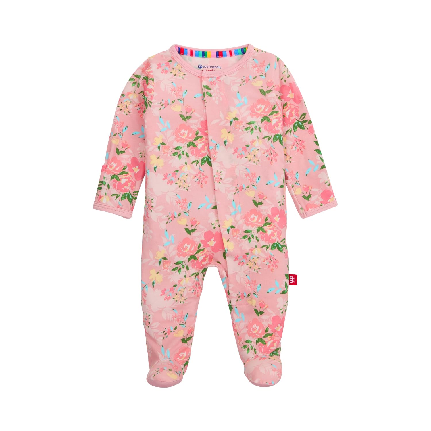 Magnetic Me Girls Modal Magnetic Baby Footie Pajamas | Silky Soft Modal Fabric | Baby Sleepers Available Sizes PRE - 24M WEBE CLOTHING