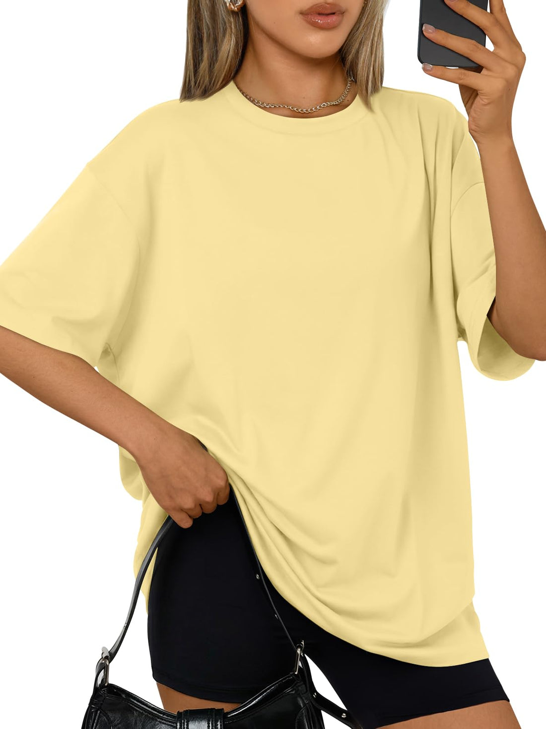 Trendy Queen Womens Oversized T-Shirts Short Sleeves Workout Tops | Casual Summer Gym Tees Plus Size Fashion Clothes 2026 WEBE CLOTHING