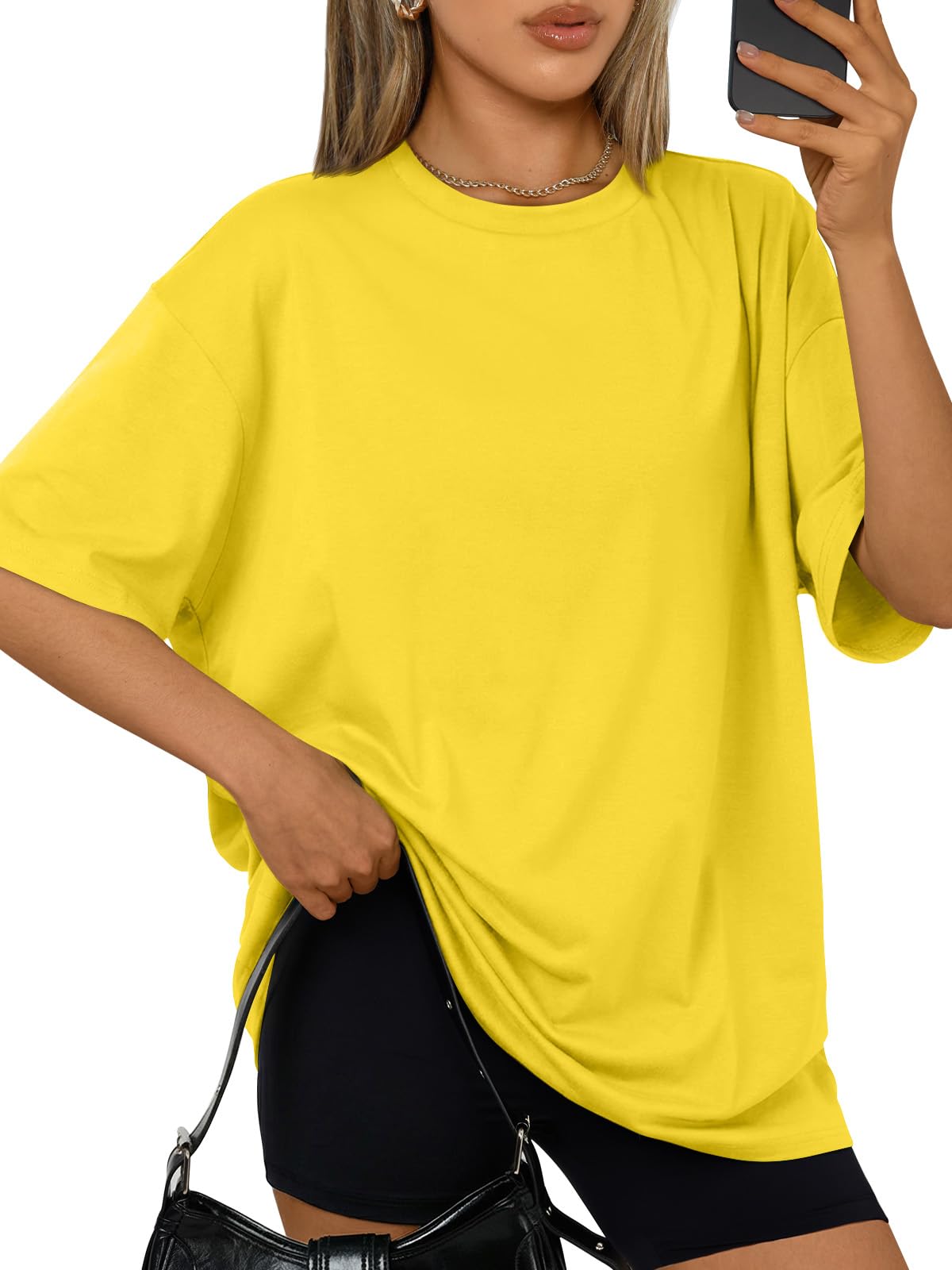 Trendy Queen Womens Oversized T-Shirts Short Sleeves Workout Tops | Casual Summer Gym Tees Plus Size Fashion Clothes 2026 WEBE CLOTHING