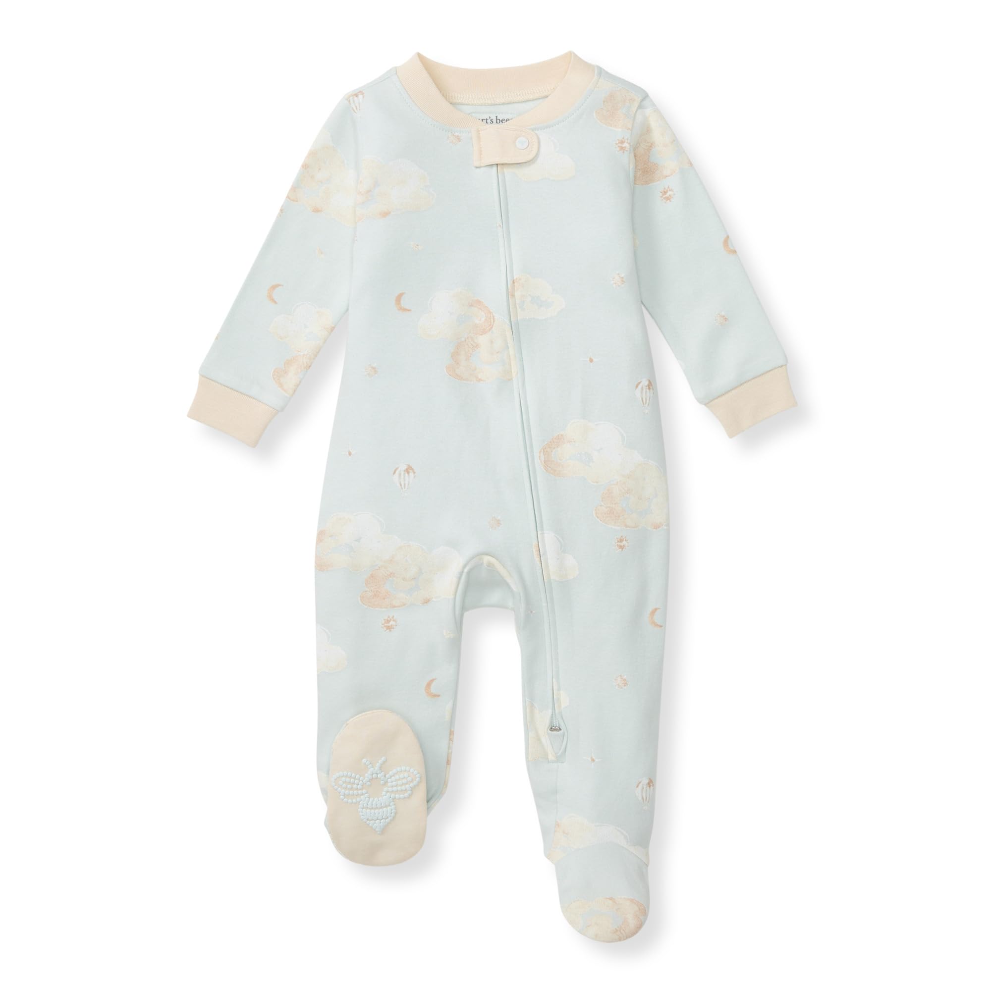 Burt's Bees Baby Organic Cotton Sleep and Play Footed Pajamas for Boys