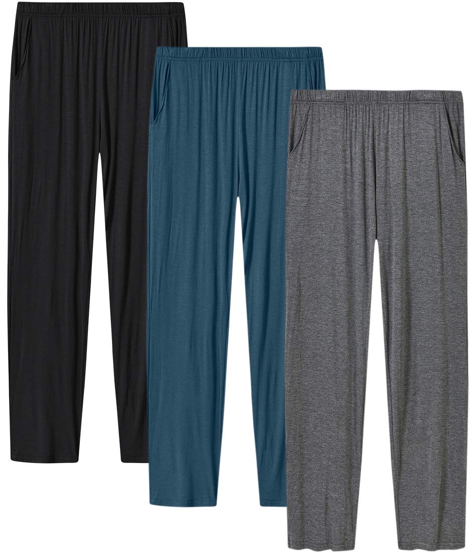 JINSHI Womens Pajama Pants with Pockets Soft Comfortable Lightweight Elastic Drawstring Modal Pajama Bottoms Lounge Pants