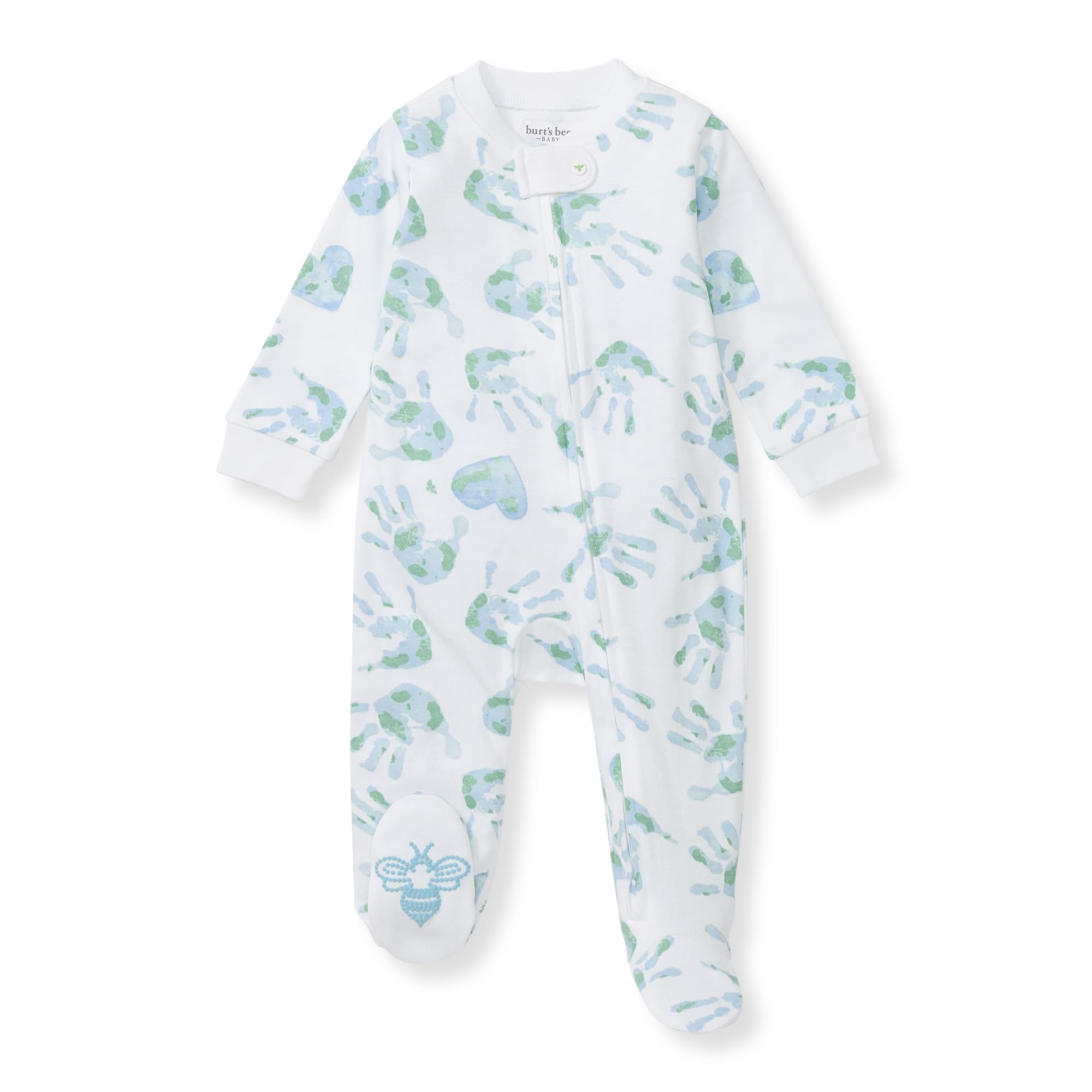 Burt's Bees Baby Organic Cotton Sleep and Play Footed Pajamas for Boys
