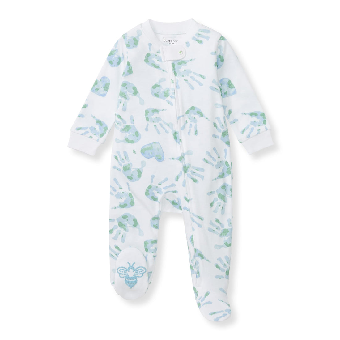 Burt's Bees Baby Organic Cotton Sleep and Play Footed Pajamas for Boys