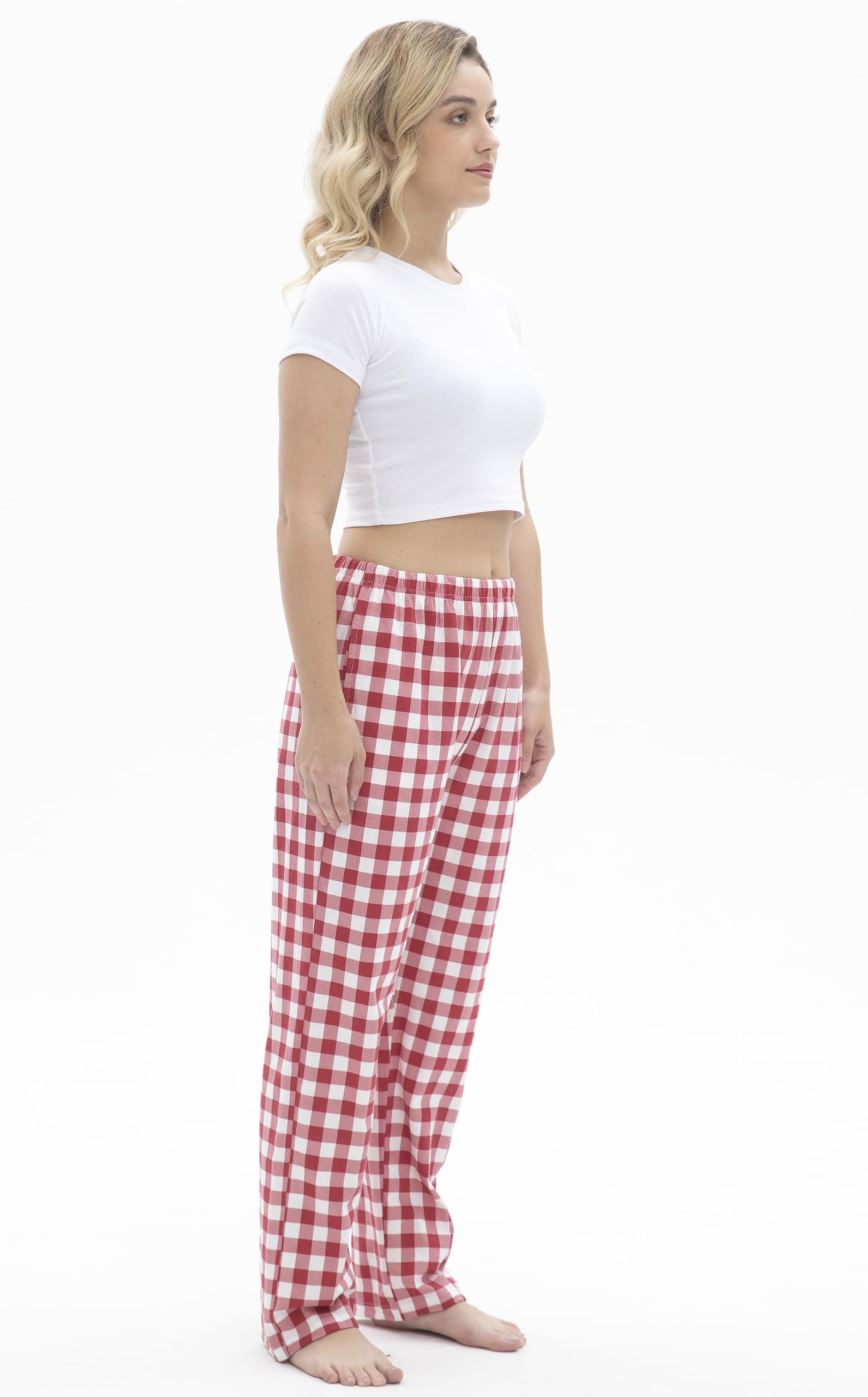 SAMGU Women's Pajama Pants, Soft Cotton Sleep Lounge Pants, Comfy Homewear pjs, Elatic Waist Pajama Bottom Pants for Women