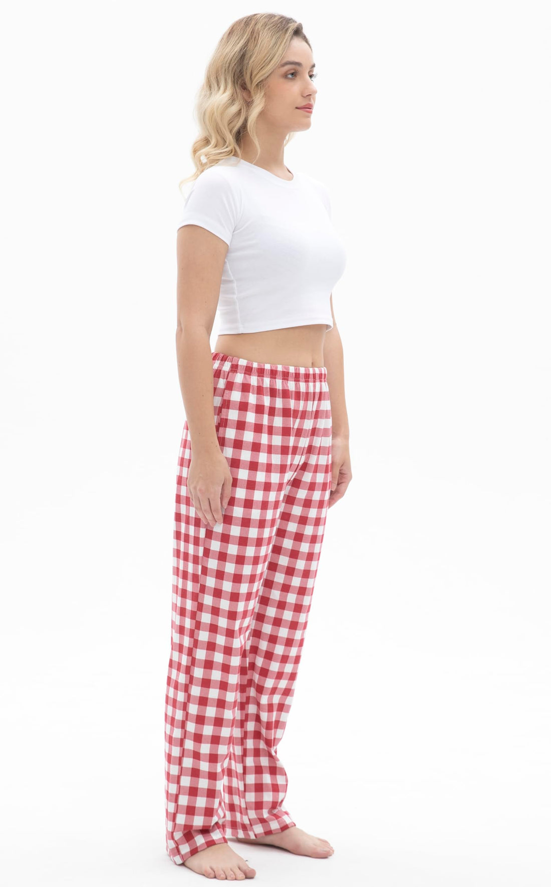 SAMGU Women's Pajama Pants, Soft Cotton Sleep Lounge Pants, Comfy Homewear pjs, Elatic Waist Pajama Bottom Pants for Women