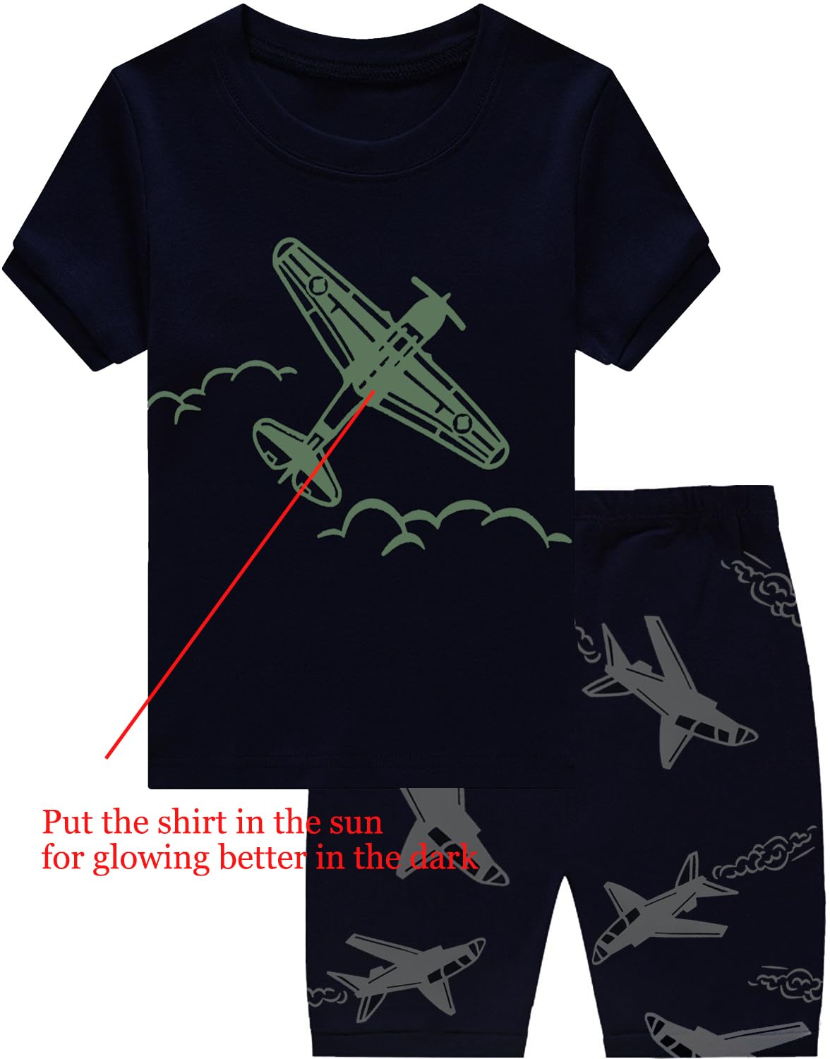 Little Hand Toddler Boys Pajamas Kids Dinosaur Summer PJS Monster Truck Boy Tractor Jammies Hockey Short Sets 2-7 Years