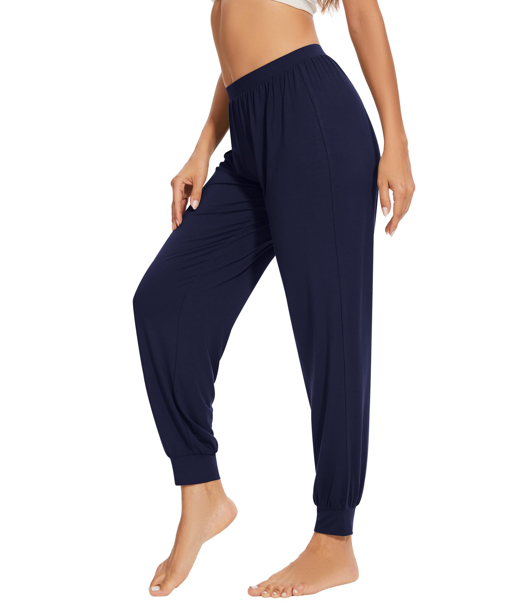 WiWi Women's Viscose from Bamboo Joggers Super Soft Pajama Pants Yoga Bottoms Cooling Lounge Sweatpants S-XXL