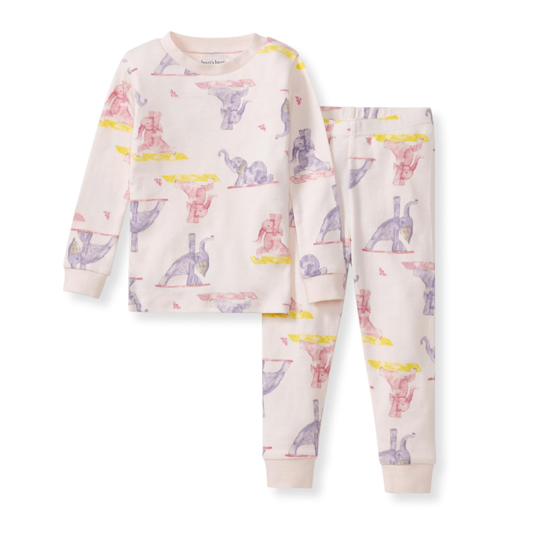 Burt's Bees Baby Organic Cotton Pajamas for Girls,100% Cotton Pajama Set