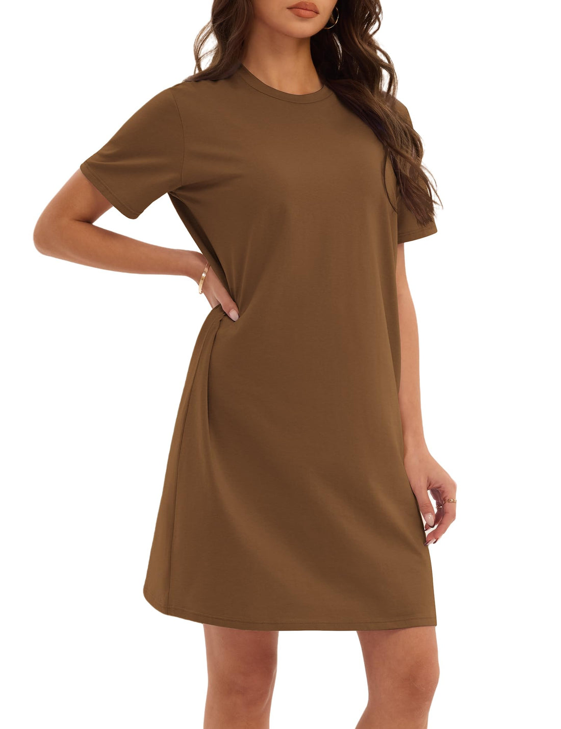 3 Pack Cotton Nightgowns for Women Short Sleeve Sleep Shirts Comfy Soft Nightshirt Pajama Sleep Dress