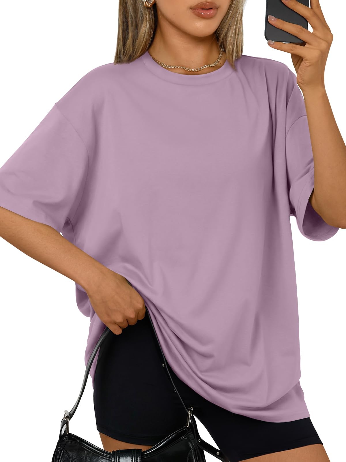 Trendy Queen Womens Oversized T-Shirts Short Sleeves Workout Tops | Casual Summer Gym Tees Plus Size Fashion Clothes 2026 WEBE CLOTHING