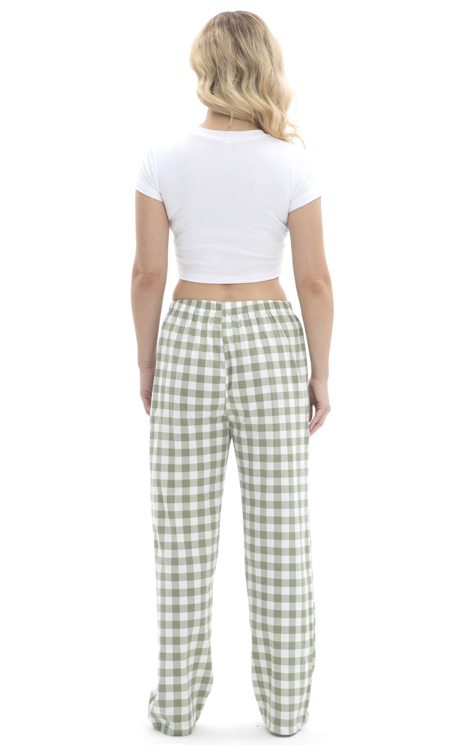 SAMGU Women's Pajama Pants, Soft Cotton Sleep Lounge Pants, Comfy Homewear pjs, Elatic Waist Pajama Bottom Pants for Women