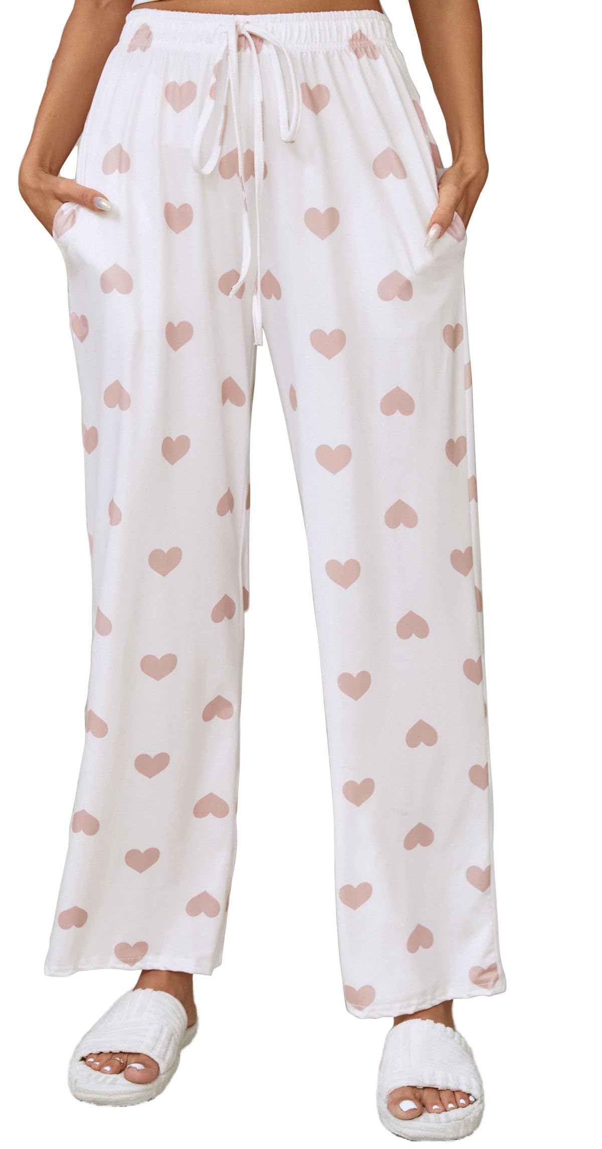 X-Image Women Comfy Casual Pajama Pants with Pockets & Drawstring