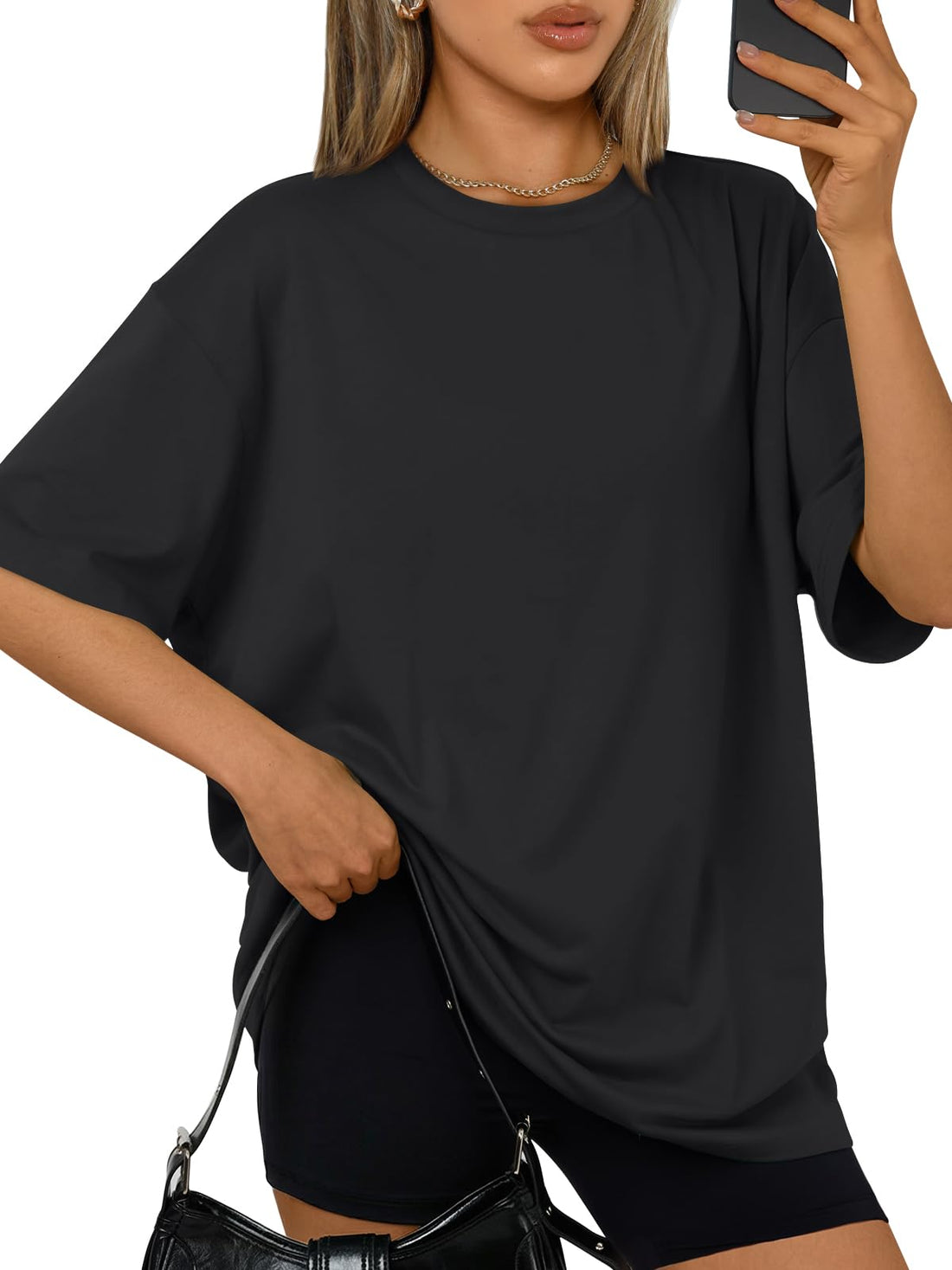 Trendy Queen Womens Oversized T-Shirts Short Sleeves Workout Tops | Casual Summer Gym Tees Plus Size Fashion Clothes 2026 WEBE CLOTHING