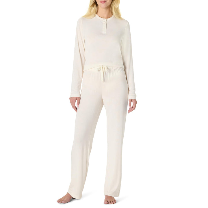 Amazon Essentials x Sofia Grainge Women's Long Sleeve Henley Pajama Set