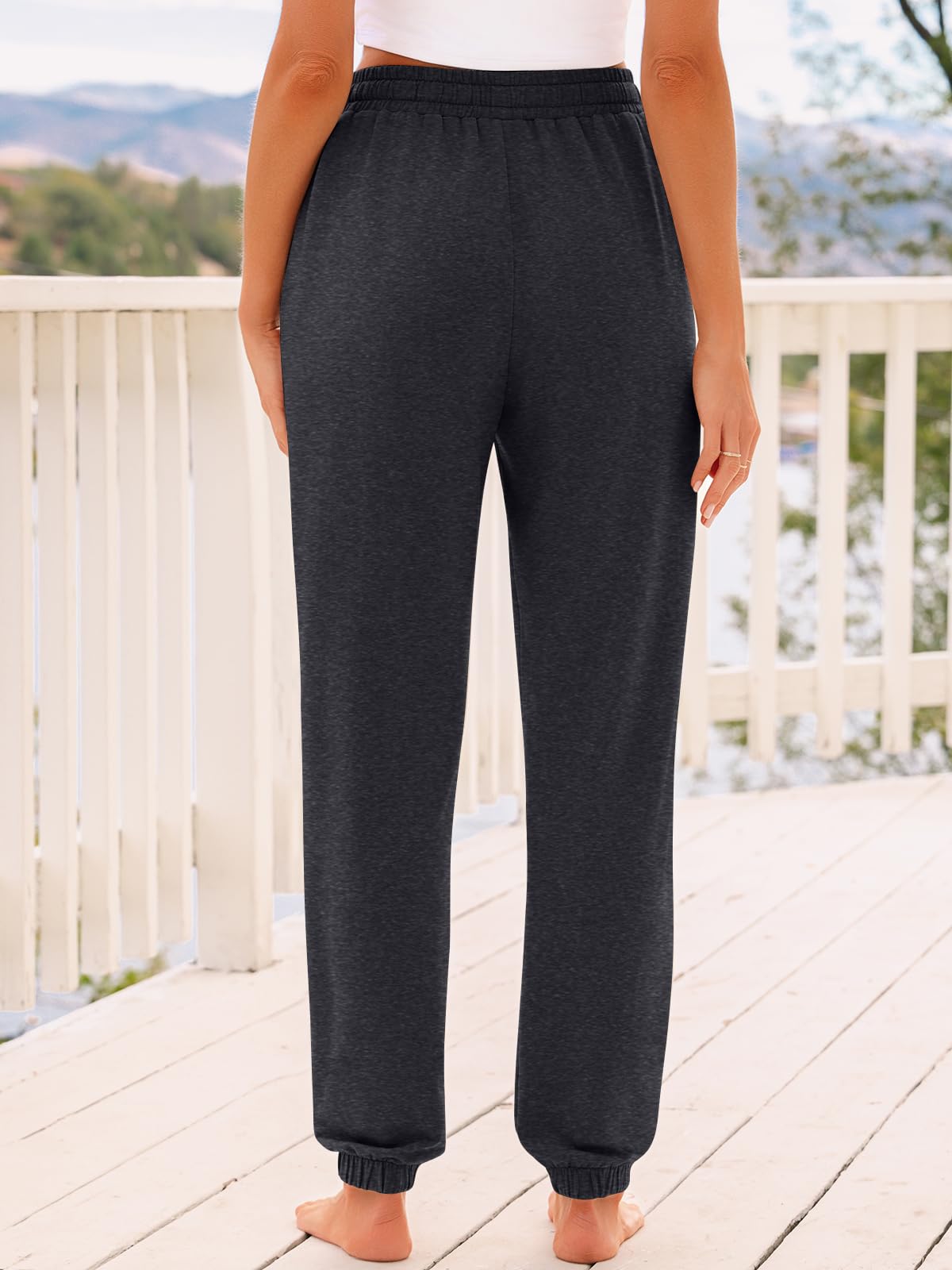 AUTOMET Women's High Waisted Lounge Sweatpants Jogger Pants with Pockets