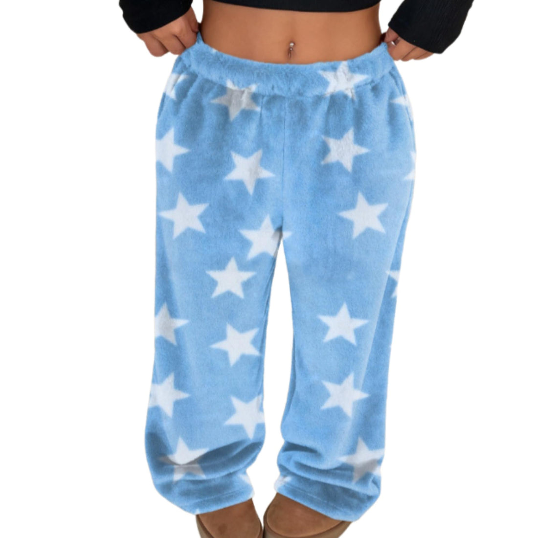 Leopard Pants Women Therian Fuzzy Pajama Pants Y2k Cheetah Pants Grunge High Waisted Fluffy Pants
