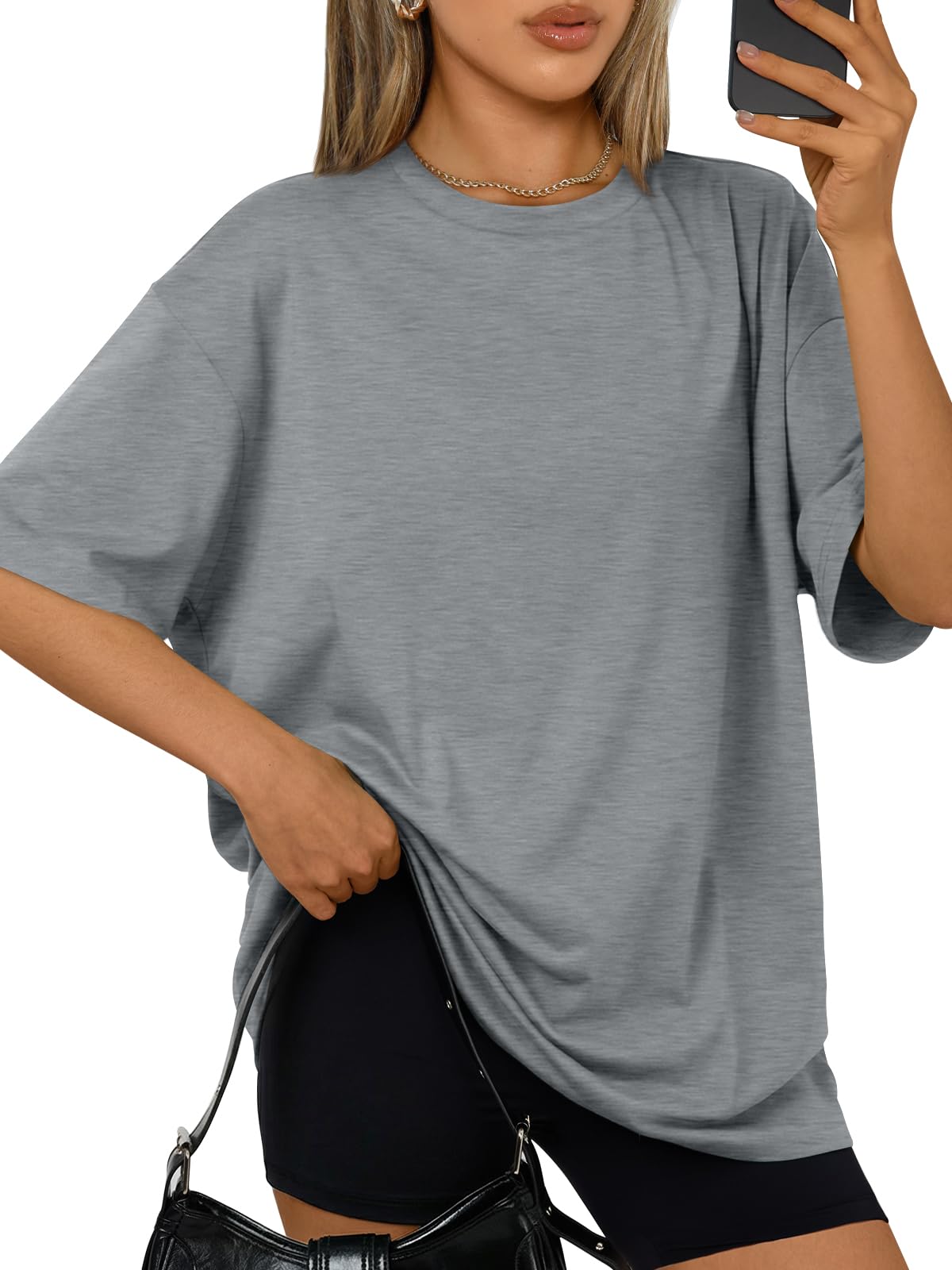Trendy Queen Womens Oversized T-Shirts Short Sleeves Workout Tops | Casual Summer Gym Tees Plus Size Fashion Clothes 2026 WEBE CLOTHING
