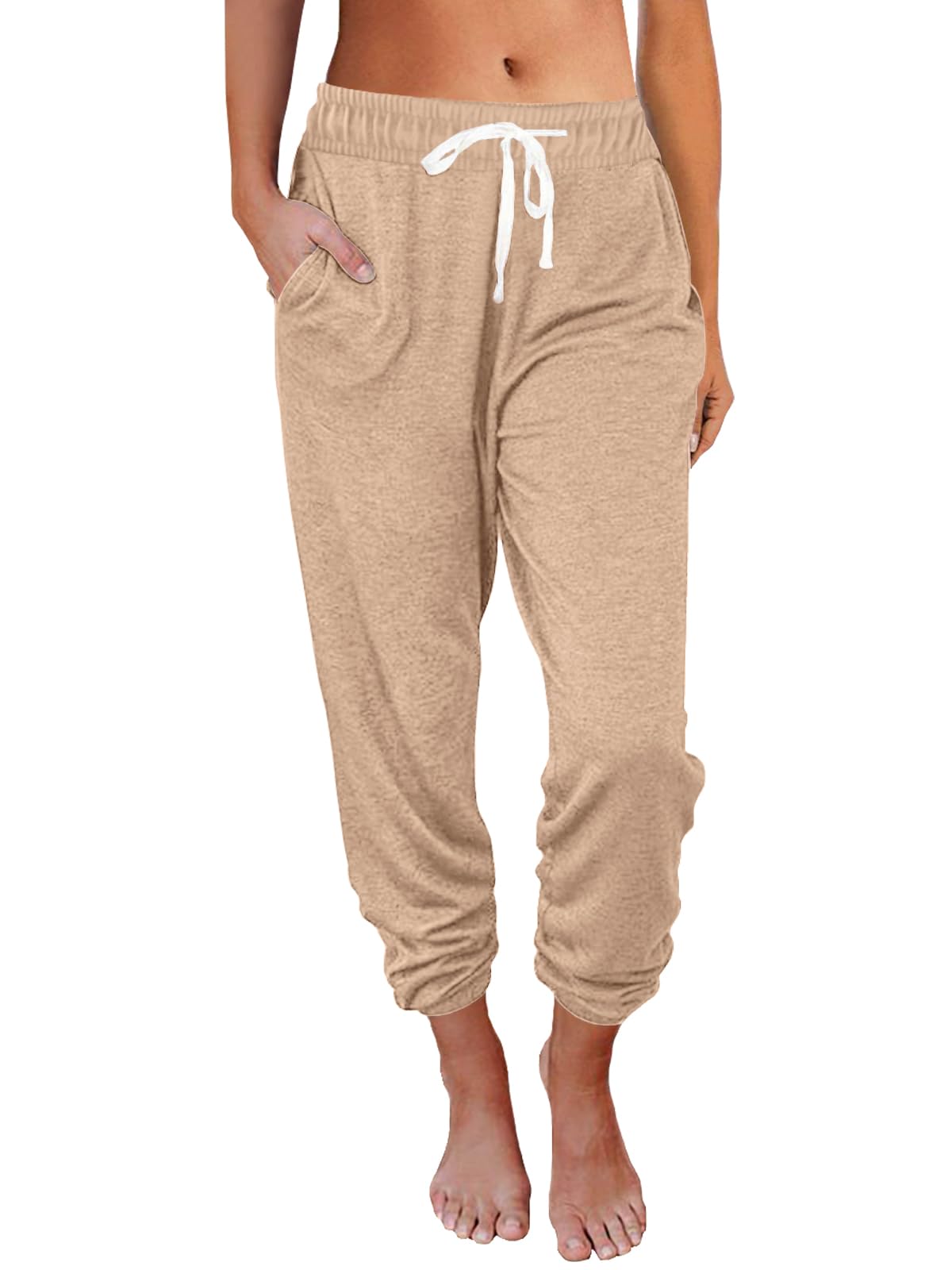 AUTOMET Women's High Waisted Lounge Sweatpants Jogger Pants with Pockets