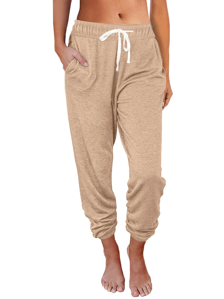 AUTOMET Women's High Waisted Lounge Sweatpants Jogger Pants with Pockets
