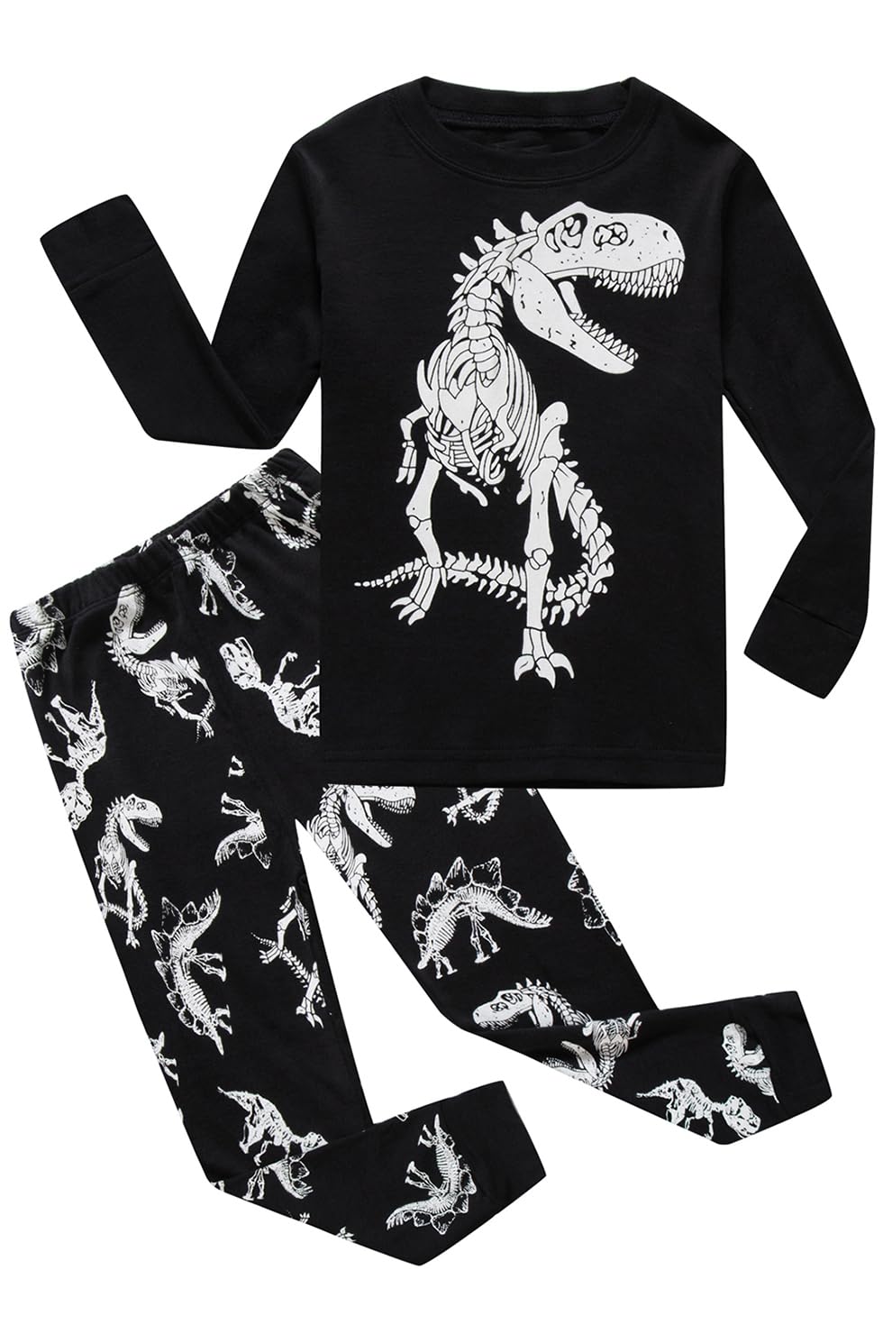 Little bety Cotton 4 Piece Pajamas Boys Long Sleeve Sets Toddler Boys Pjs Kids Sleepwear Sets
