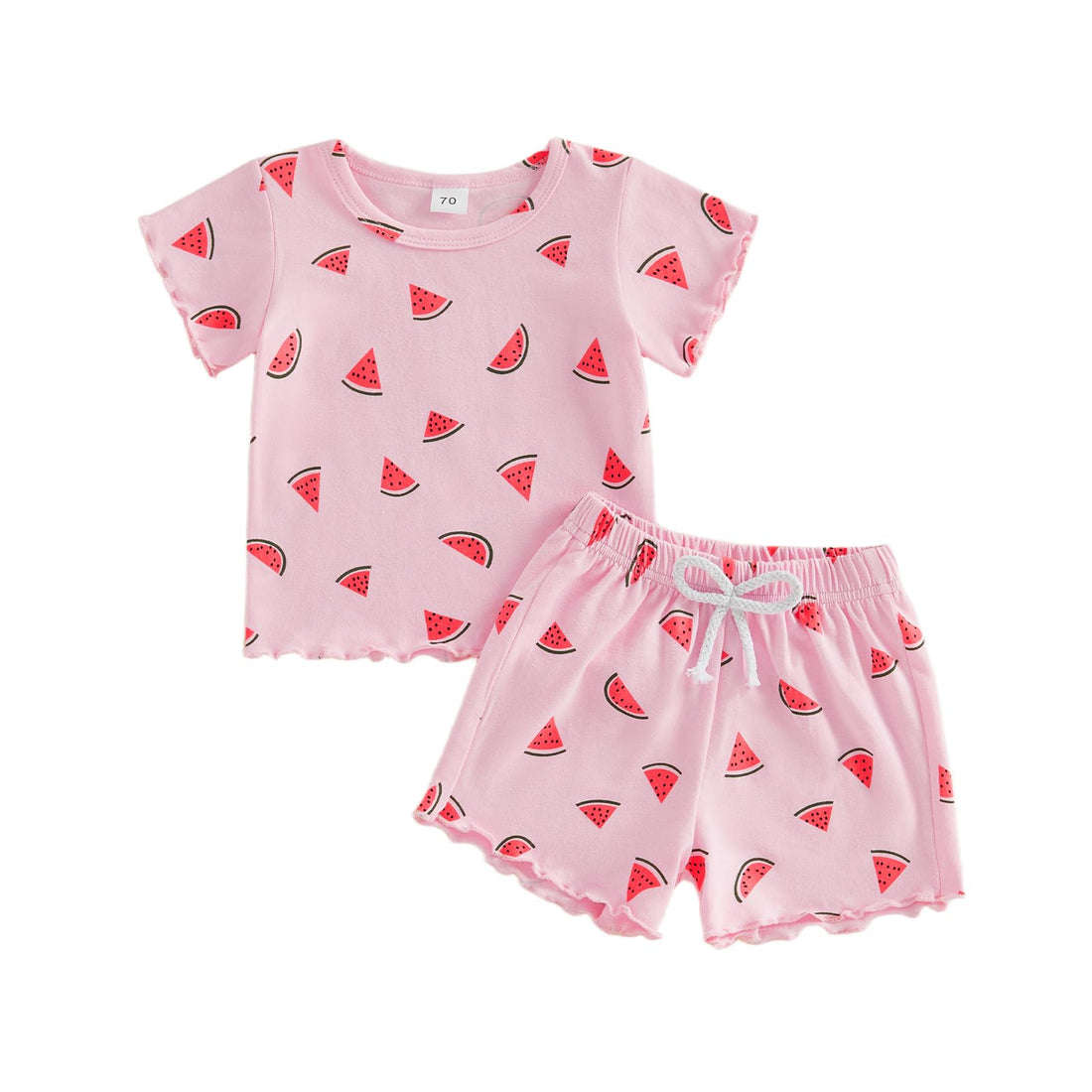 Kupretty Toddler Baby Girl Clothes Cute Comfy Summer Outfits Set Ruffled Shirts + Shorts 12 18 24 Months 2T 3T WEBE CLOTHING