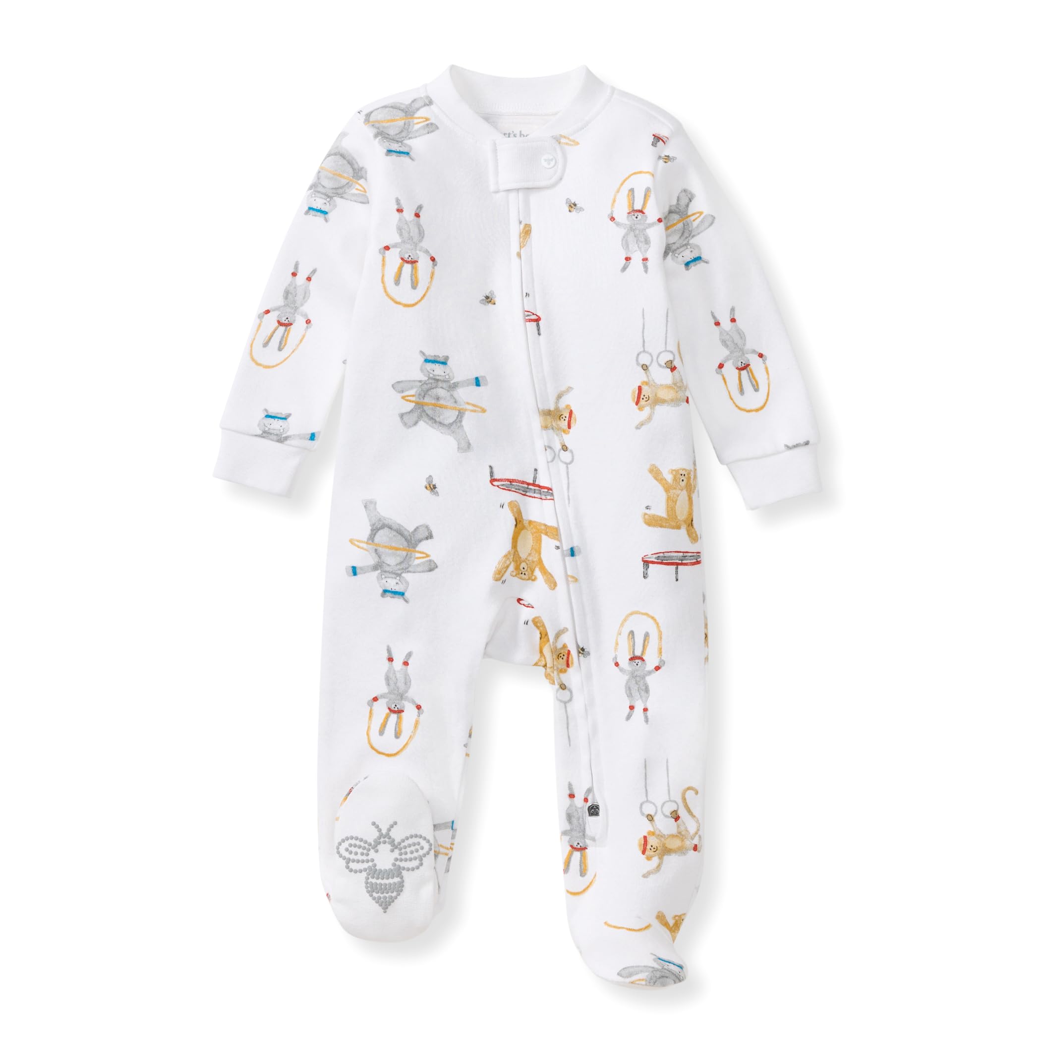Burt's Bees Baby Organic Cotton Sleep and Play Footed Pajamas for Boys