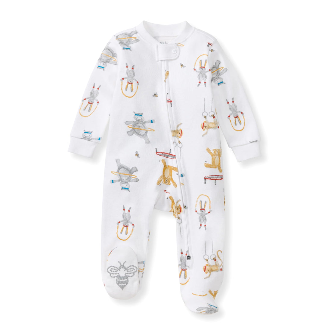 Burt's Bees Baby Organic Cotton Sleep and Play Footed Pajamas for Boys