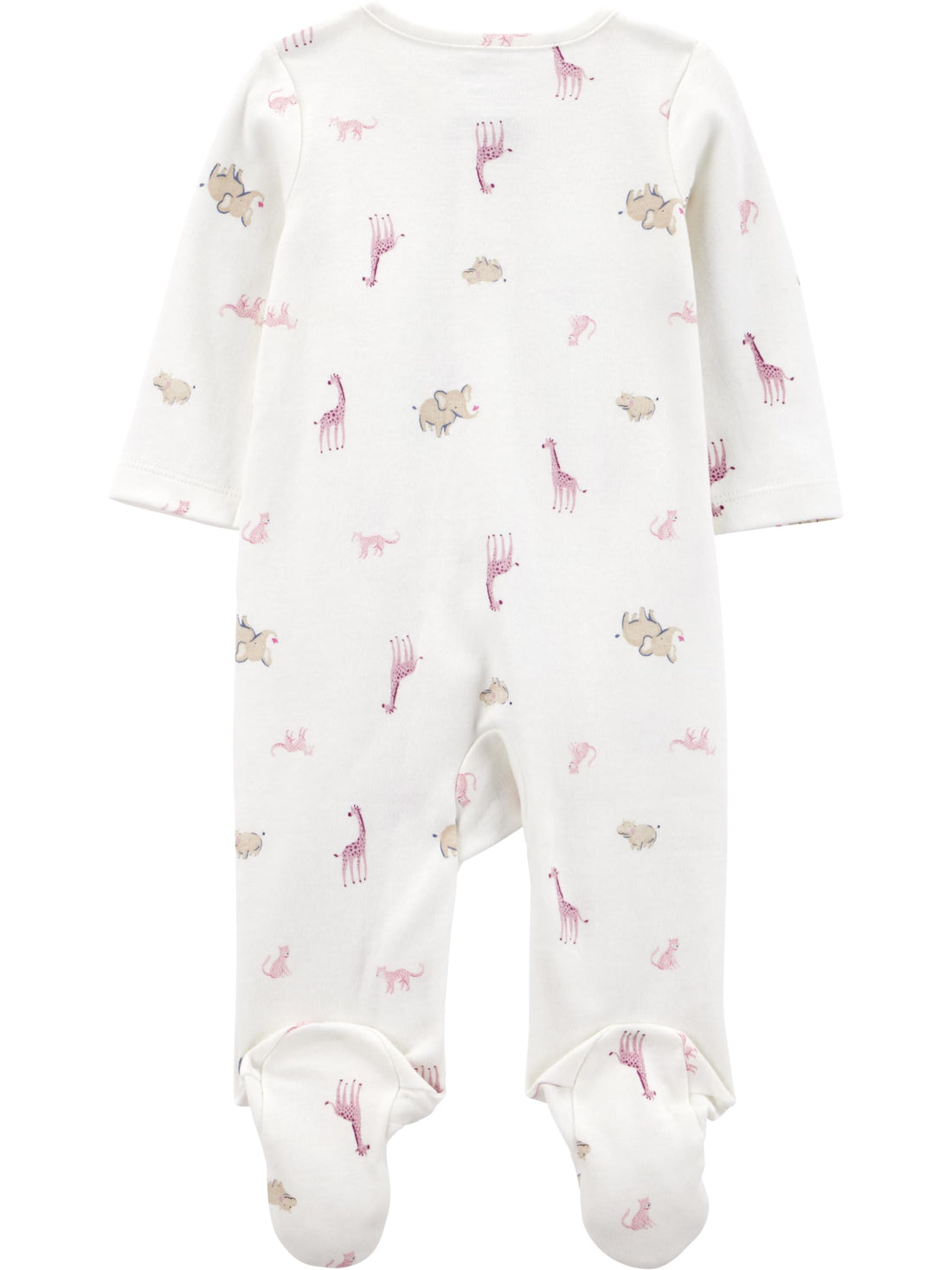 Simple Joys by Carter's Baby Girls' Cotton Footed Sleep and Play, Pack of 2