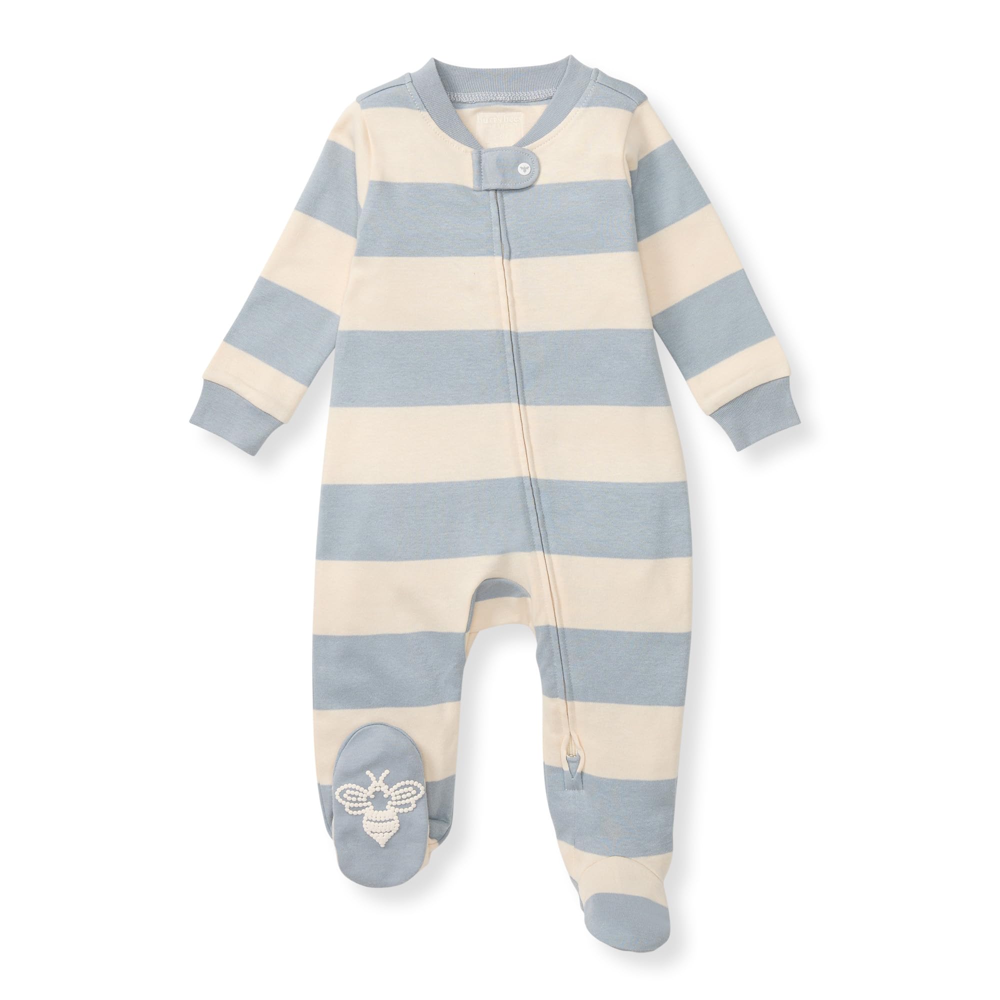 Burt's Bees Baby Organic Cotton Sleep and Play Footed Pajamas for Boys