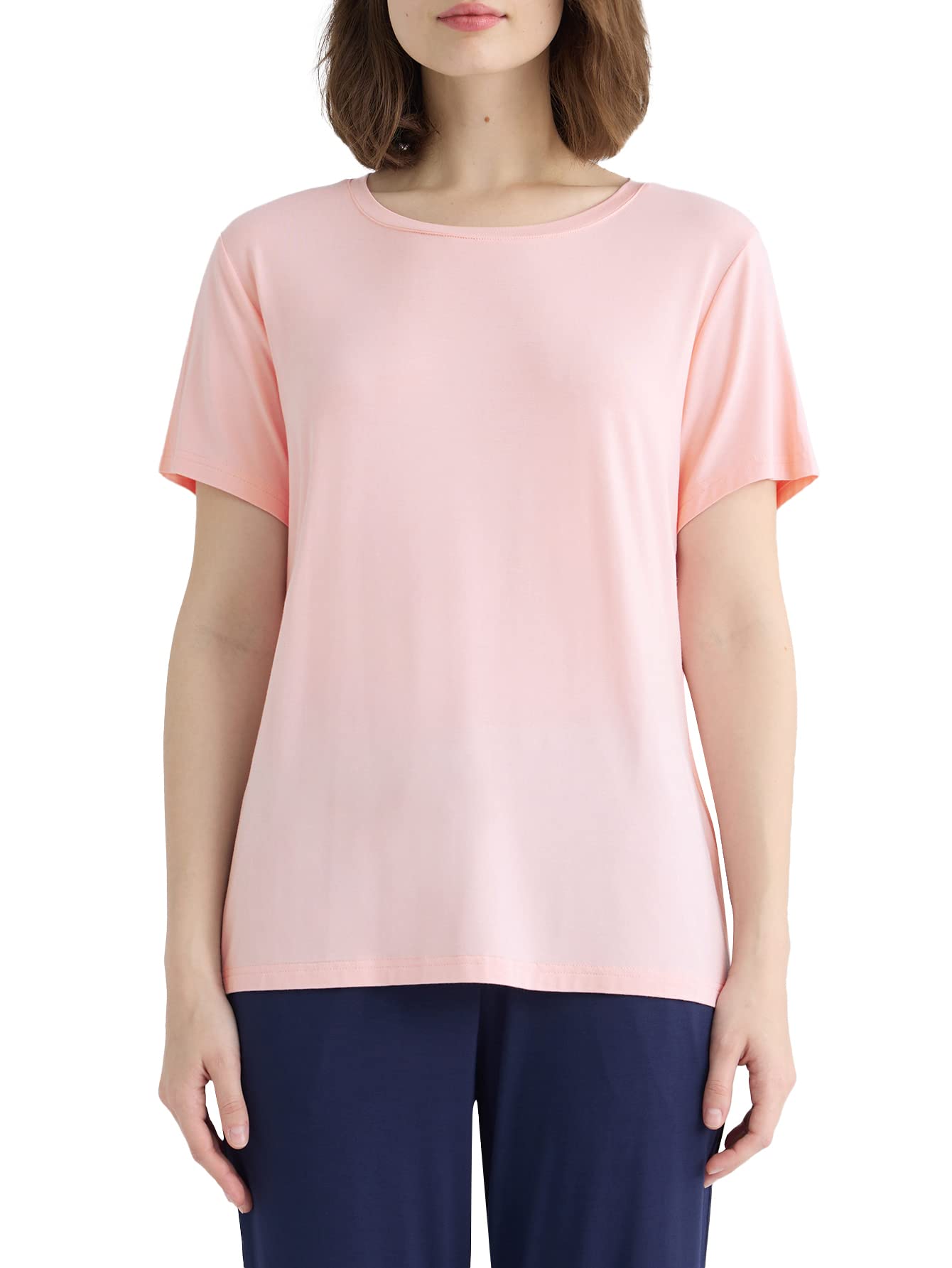 Latuza Women's Viscose Pajama Top Crew Neck Sleep T-Shirt WEBE CLOTHING